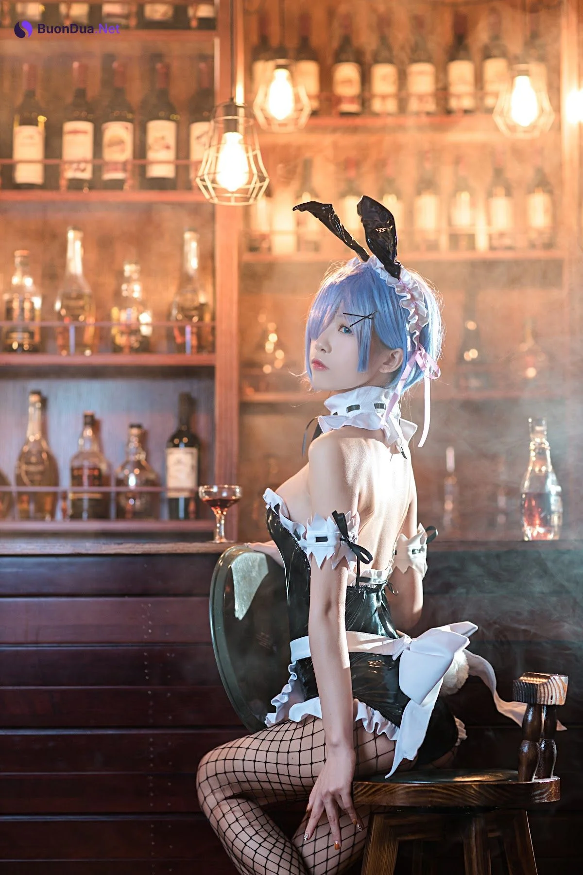 Coser@水淼Aqua Vol.025 蕾姆 兔女郎 - Photo 9