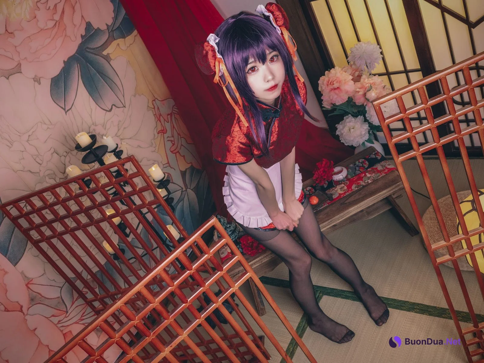 Coser@水淼Aqua Vol.029 霞之丘诗羽 旗袍 - Photo 11