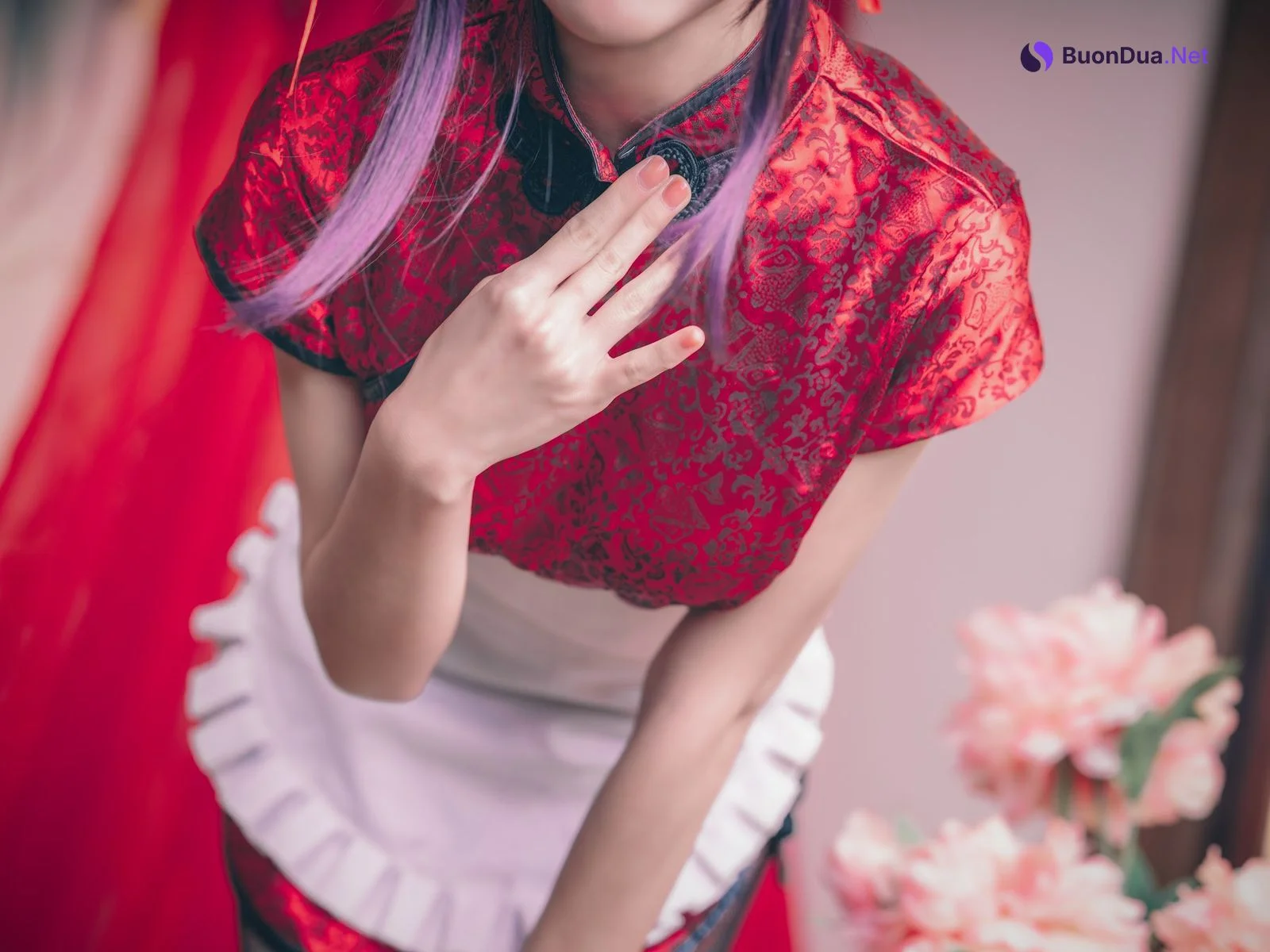 Coser@水淼Aqua Vol.029 霞之丘诗羽 旗袍 - Photo 17