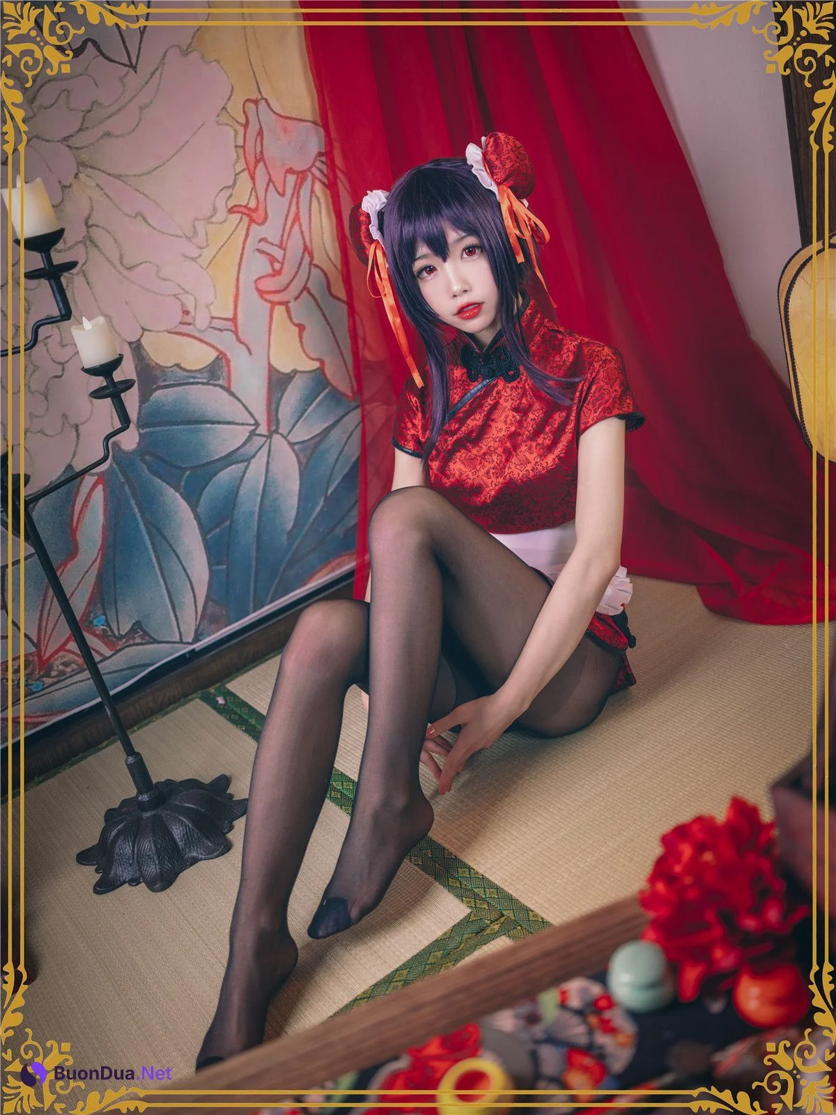 Coser@水淼Aqua Vol.029 霞之丘诗羽 旗袍 - Photo 2