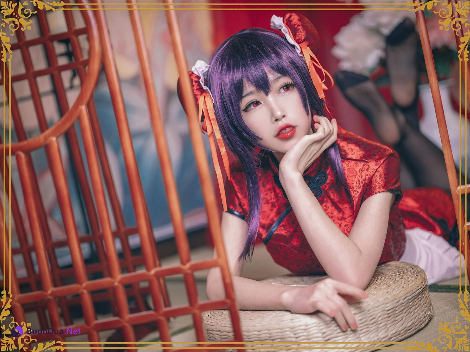 Coser@水淼Aqua Vol.029 霞之丘诗羽 旗袍 - Photo 5