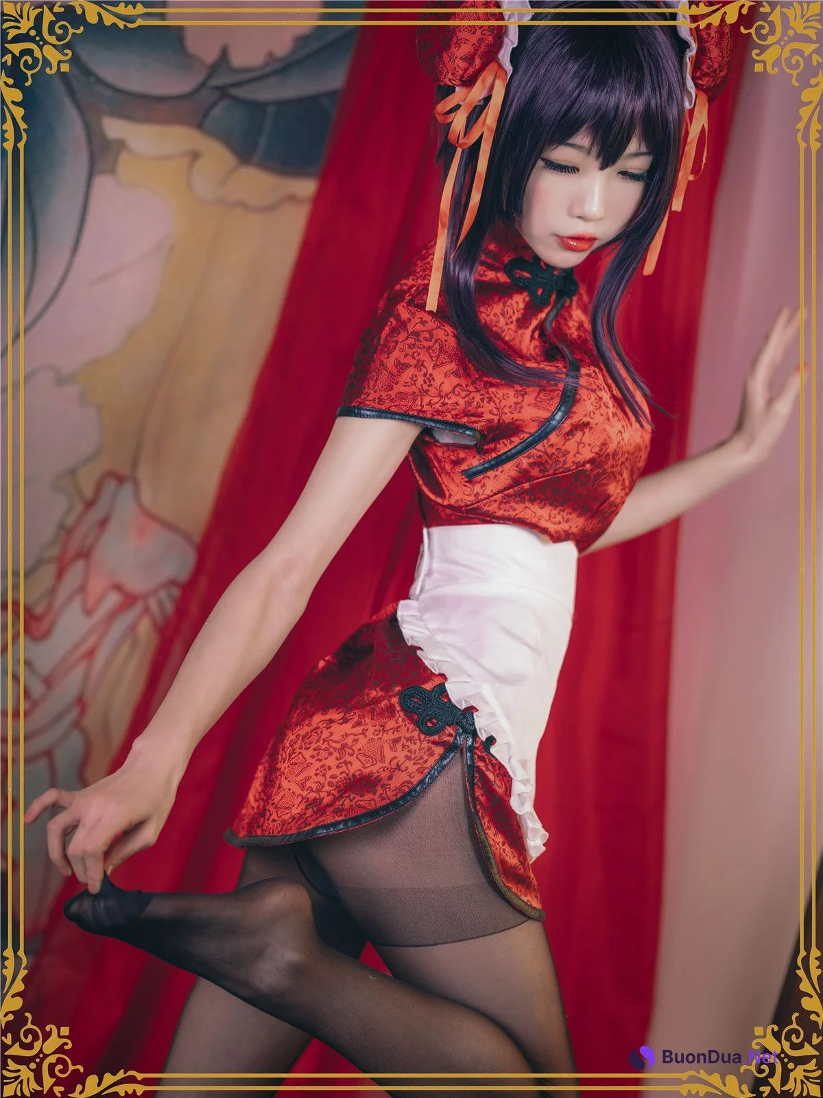 Coser@水淼Aqua Vol.029 霞之丘诗羽 旗袍 - Photo 6