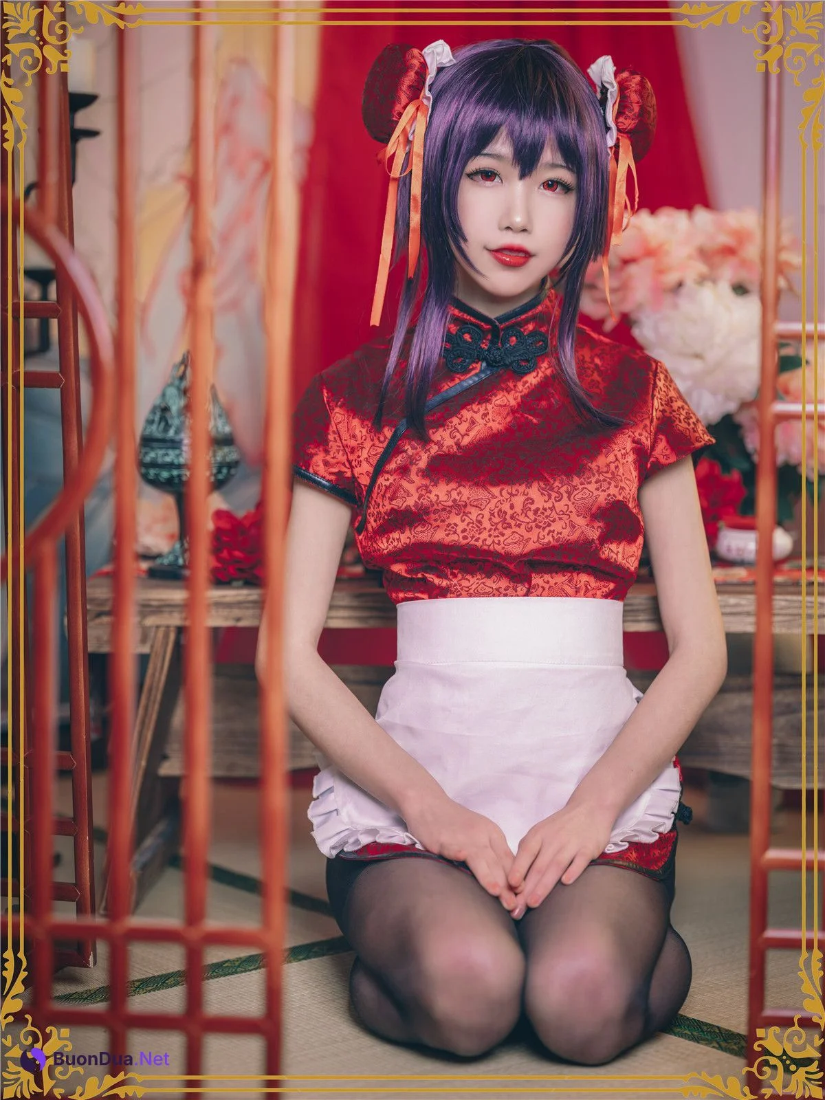 Coser@水淼Aqua Vol.029 霞之丘诗羽 旗袍 - Photo 7