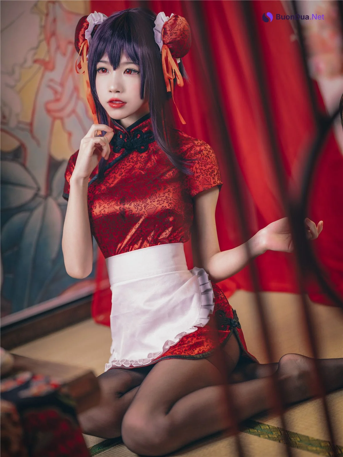 Coser@水淼Aqua Vol.029 霞之丘诗羽 旗袍 - Photo 8