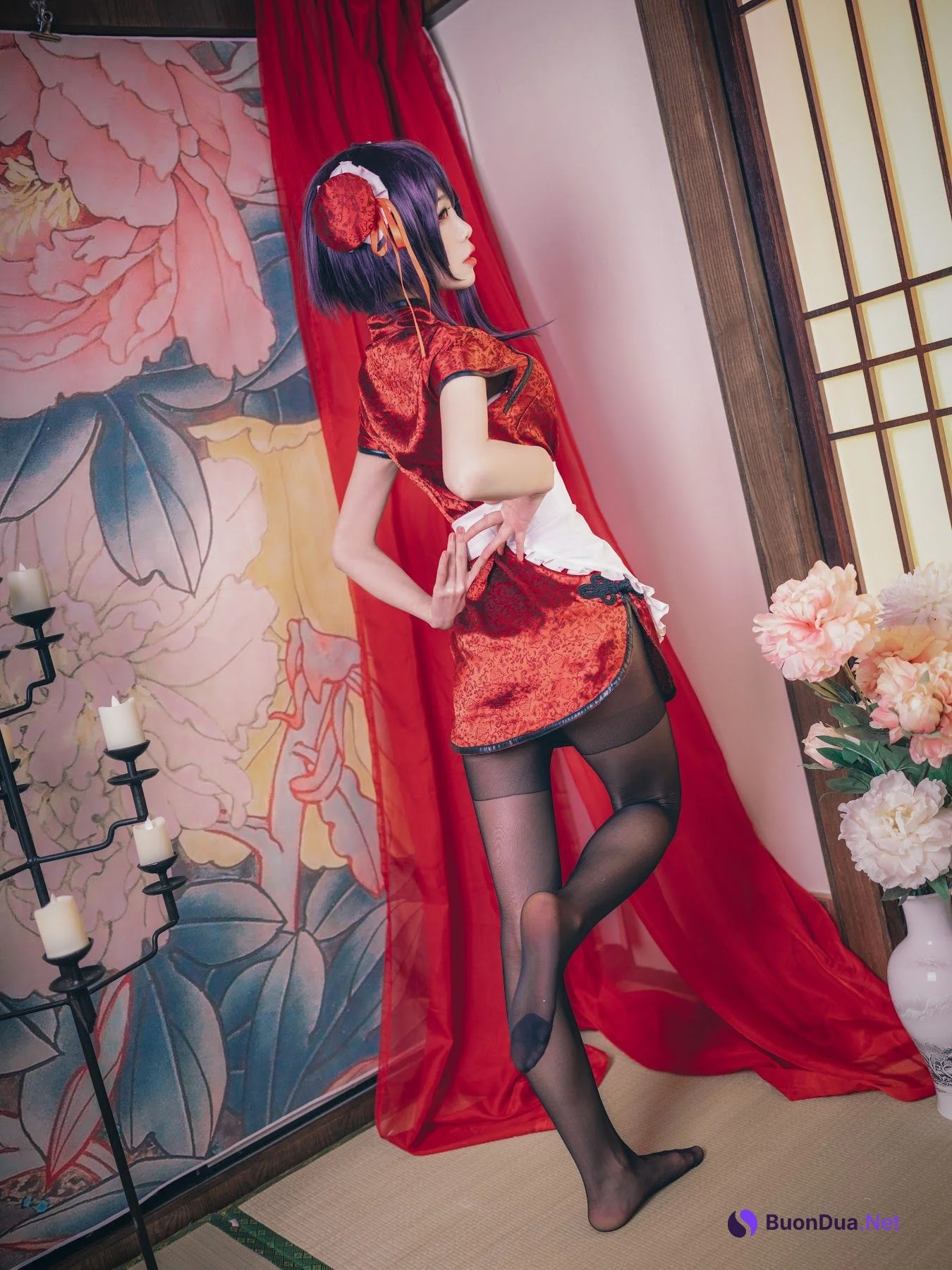 Coser@水淼Aqua Vol.029 霞之丘诗羽 旗袍 - Photo 9