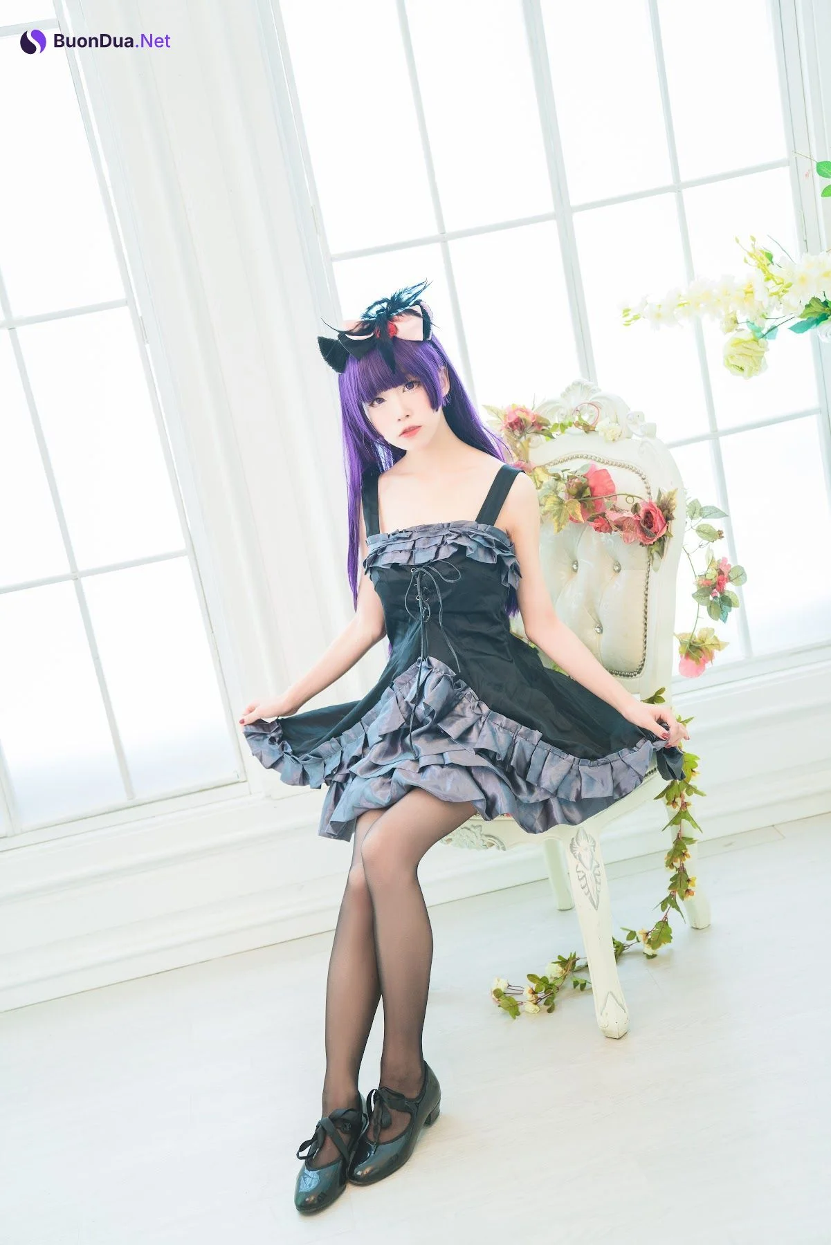 Coser@水淼Aqua Vol.032 黑猫 冷门小礼服 - Photo 2