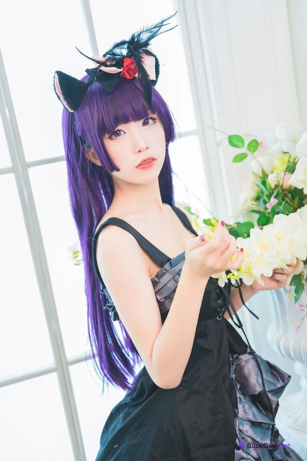 Coser@水淼Aqua Vol.032 黑猫 冷门小礼服 - Photo 4