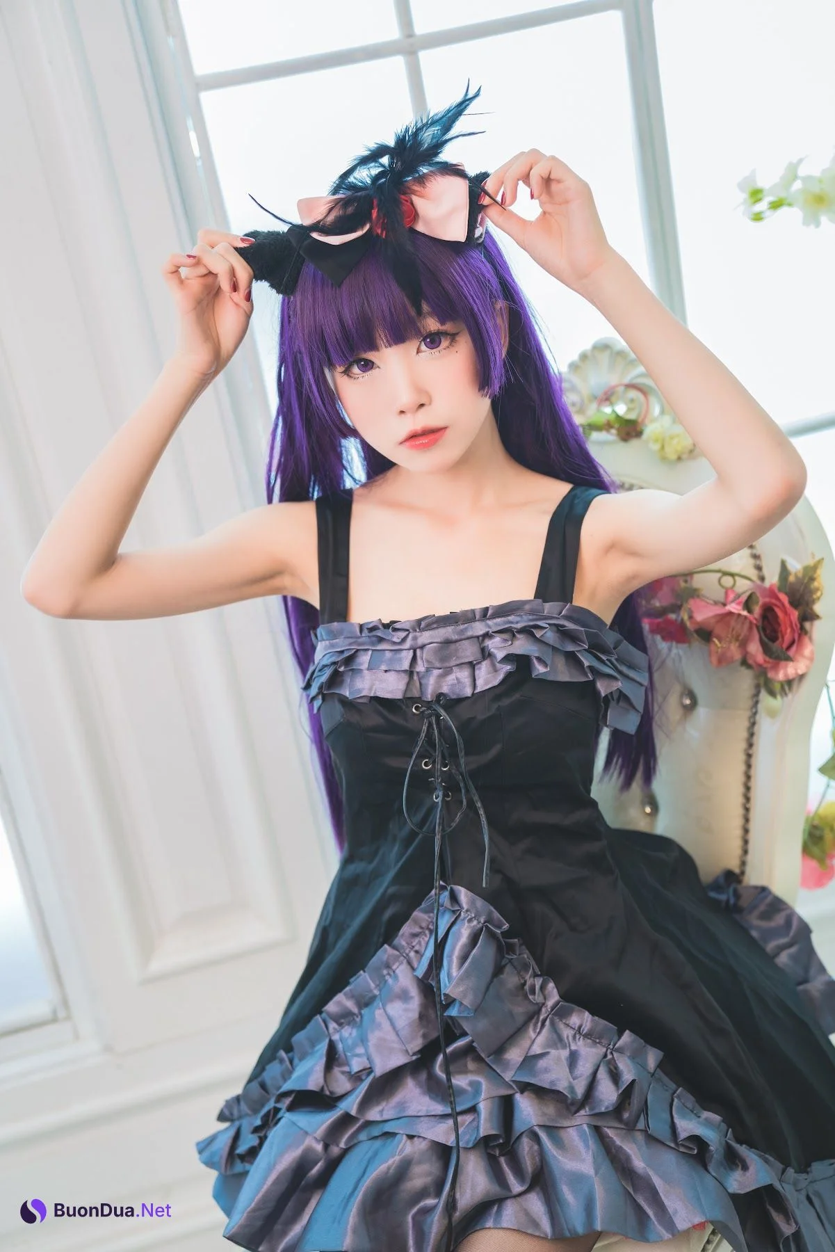 Coser@水淼Aqua Vol.032 黑猫 冷门小礼服 - Photo 6
