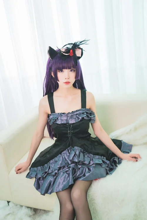 Coser@水淼Aqua Vol.032 黑猫 冷门小礼服