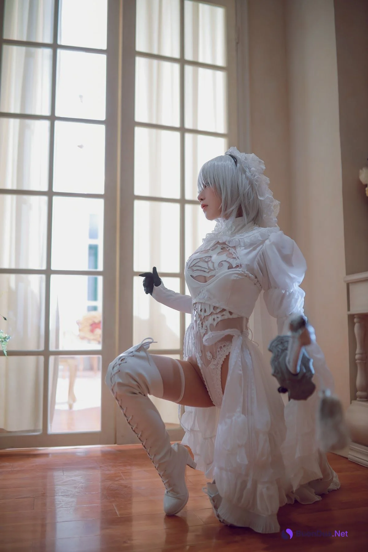 Coser@水淼Aqua Vol.039 黑白2B - Photo 14