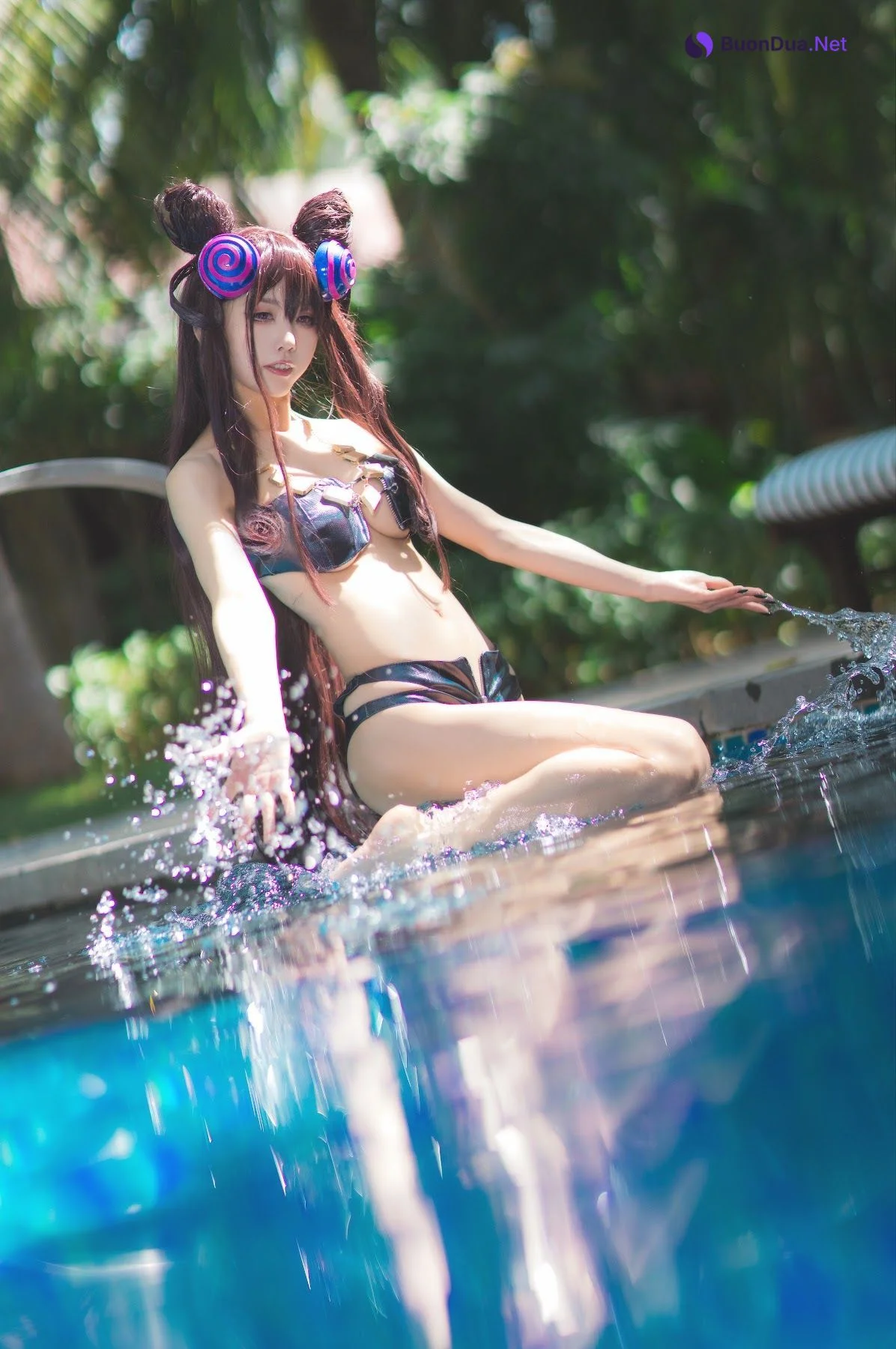 Coser@水淼Aqua Vol.051 紫式部水着Ver - รูปภาพ 13