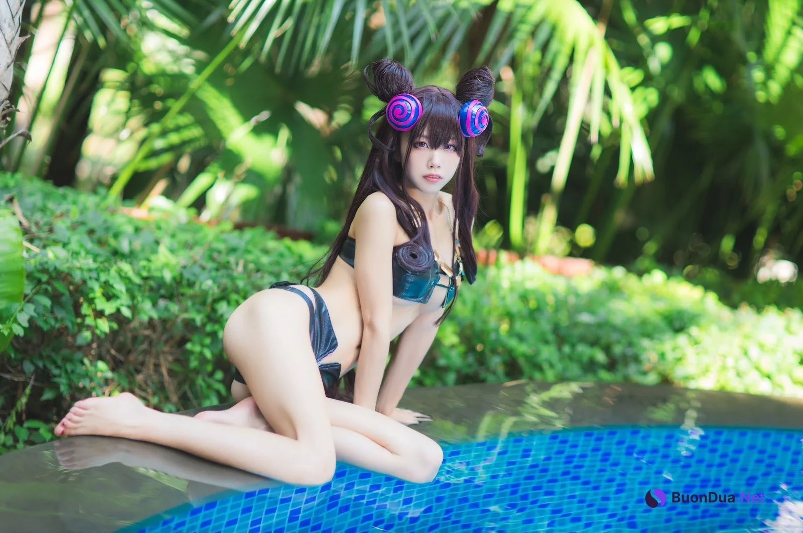 Coser@水淼Aqua Vol.051 紫式部水着Ver - รูปภาพ 14