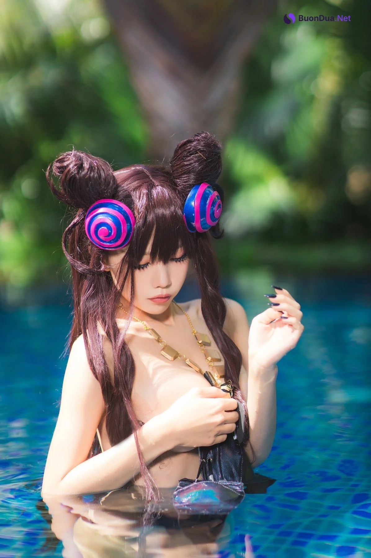Coser@水淼Aqua Vol.051 紫式部水着Ver - รูปภาพ 2