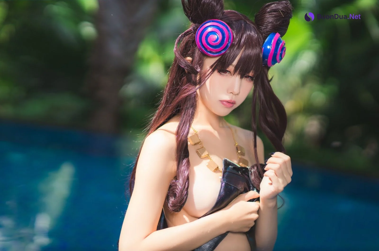 Coser@水淼Aqua Vol.051 紫式部水着Ver - รูปภาพ 5
