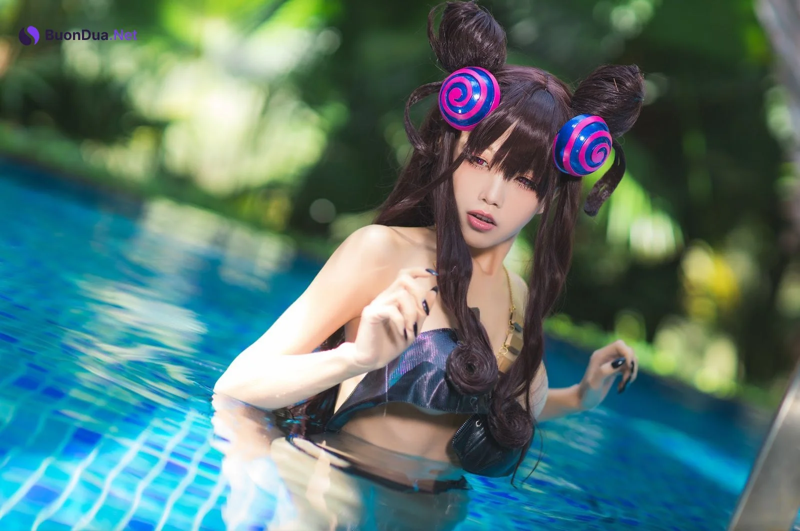 Coser@水淼Aqua Vol.051 紫式部水着Ver - รูปภาพ 6