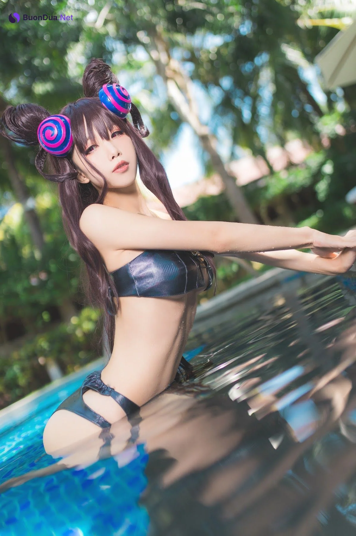 Coser@水淼Aqua Vol.051 紫式部水着Ver - รูปภาพ 9