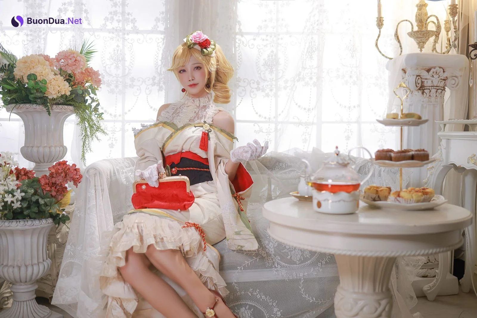 Coser@水淼Aqua Vol.082 黎塞留和服 - Photo 12