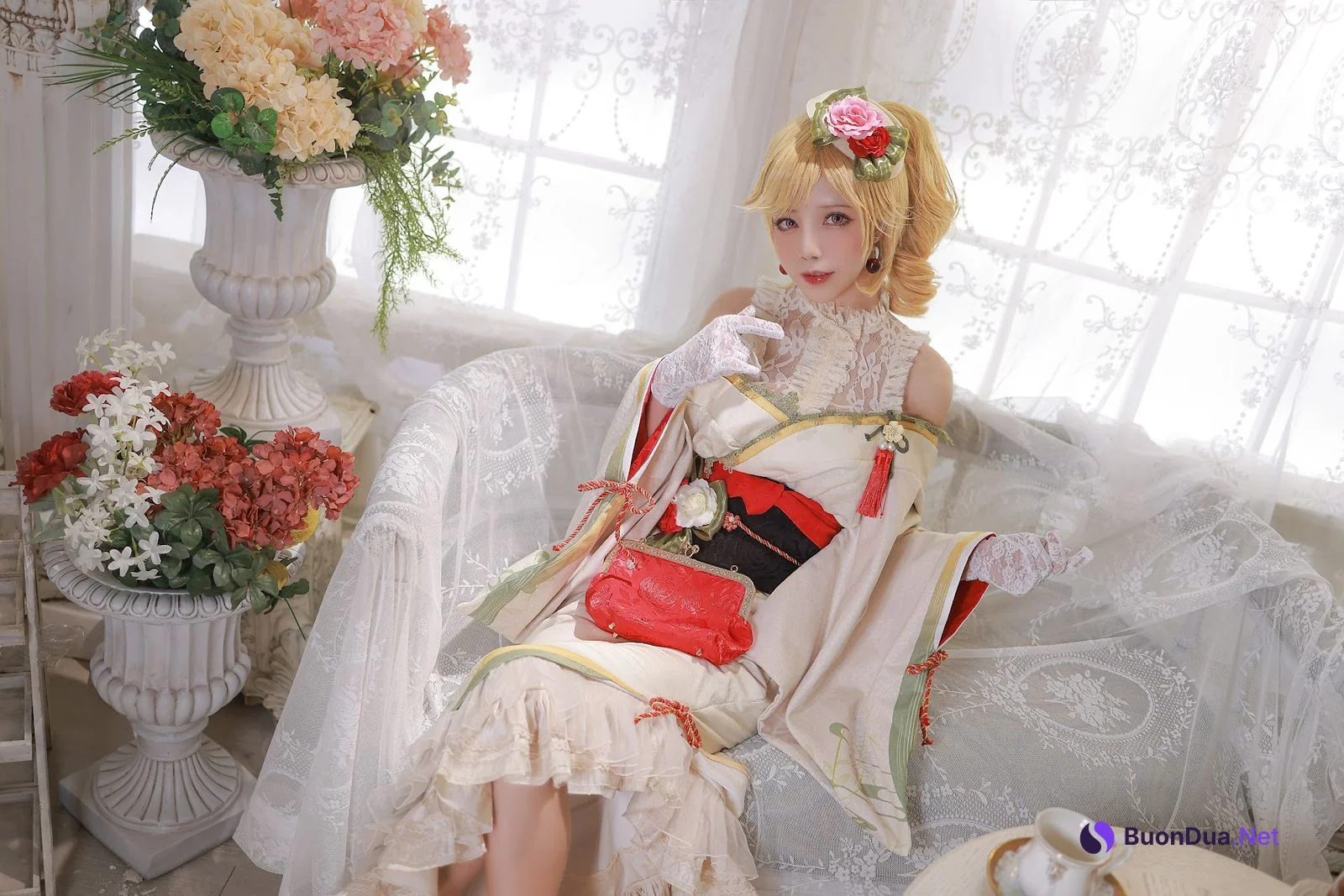 Coser@水淼Aqua Vol.082 黎塞留和服 - Photo 13