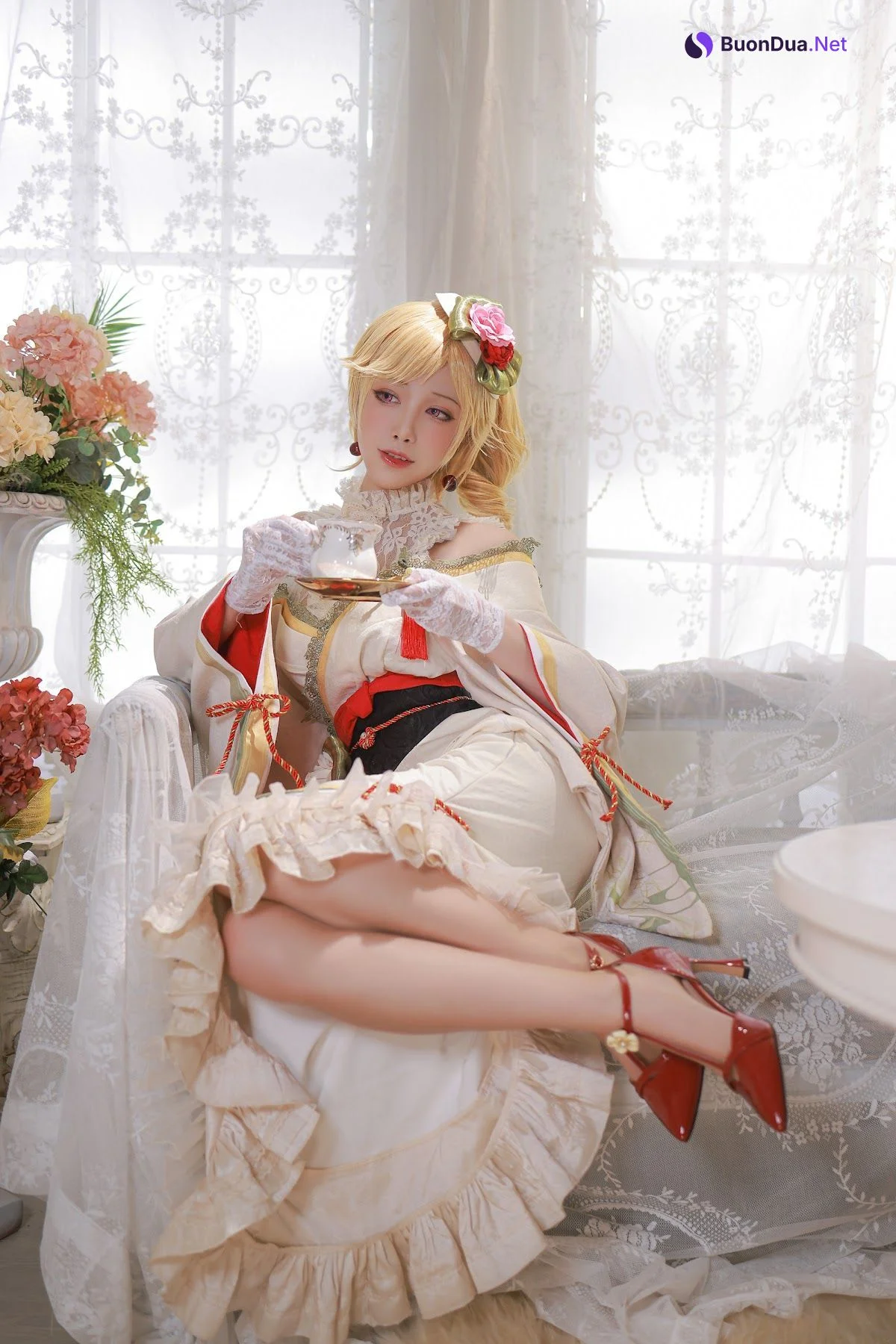 Coser@水淼Aqua Vol.082 黎塞留和服 - Photo 14