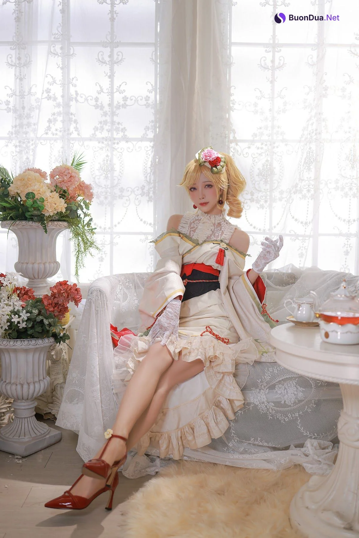 Coser@水淼Aqua Vol.082 黎塞留和服 - Photo 16
