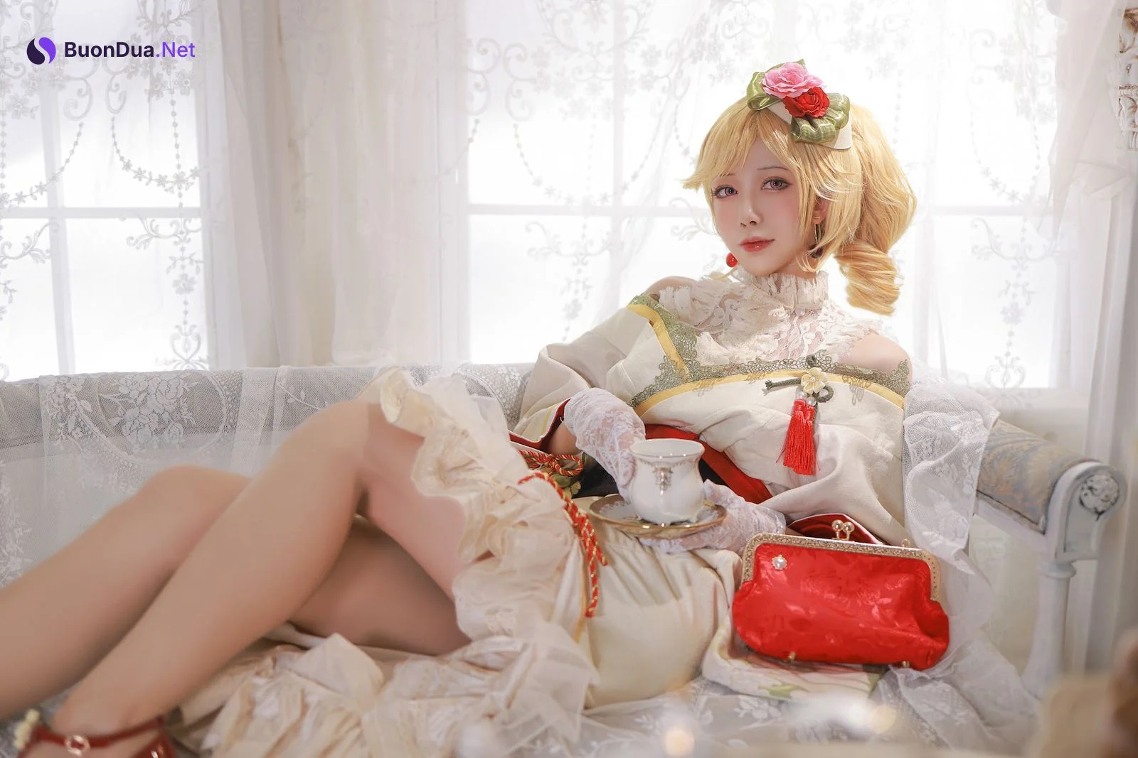 Coser@水淼Aqua Vol.082 黎塞留和服 - Photo 18