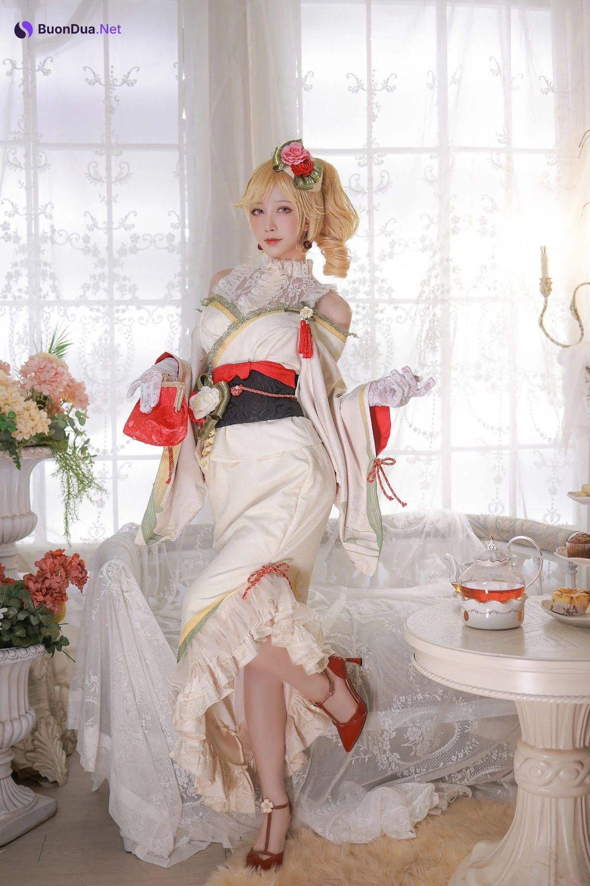 Coser@水淼Aqua Vol.082 黎塞留和服 - Photo 20