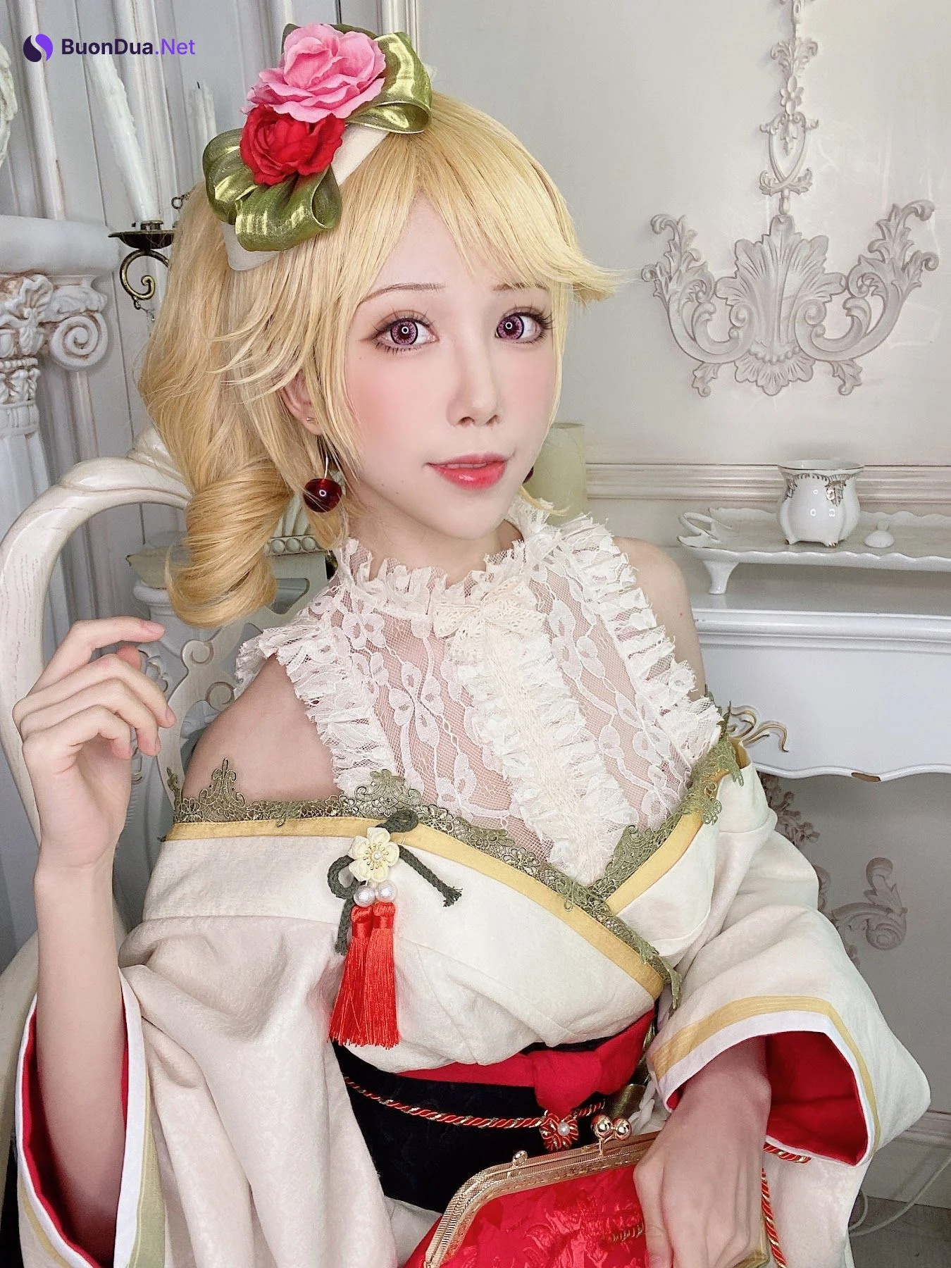 Coser@水淼Aqua Vol.082 黎塞留和服 - Photo 8
