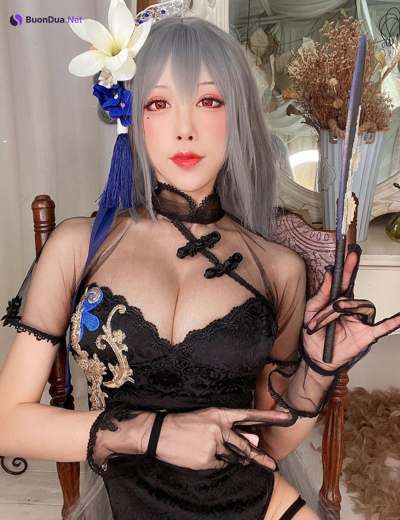 Coser@水淼Aqua Vol.083 路易九世旗袍 - Photo 13