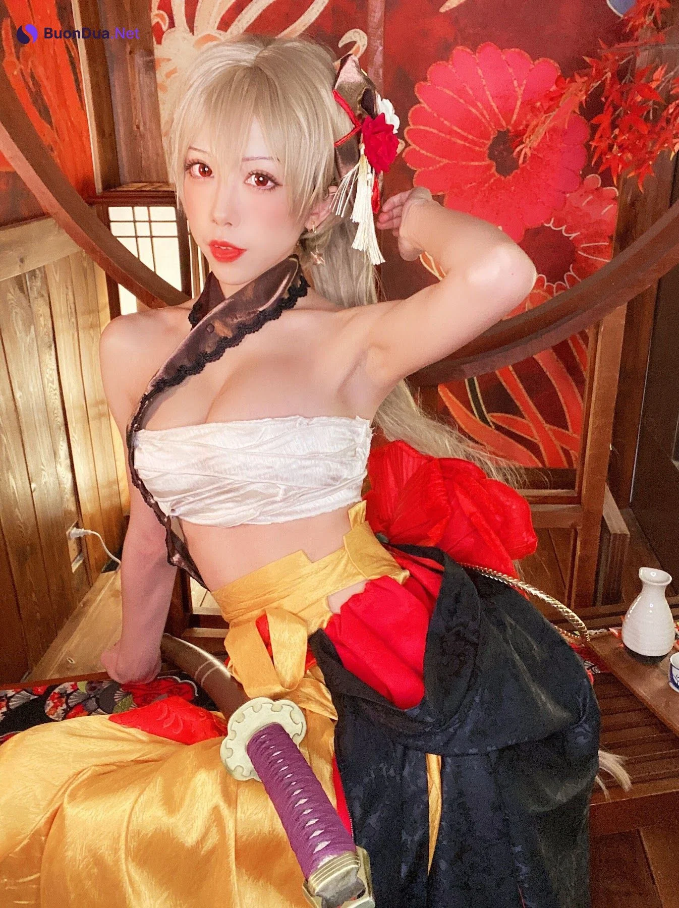 Coser@水淼Aqua Vol.084 让巴尔和服 - 사진 3