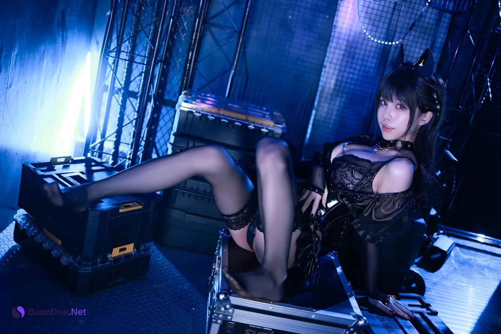 Coser@水淼Aqua Vol.100 猫咪女郎 黑色猫猫 - Photo 15