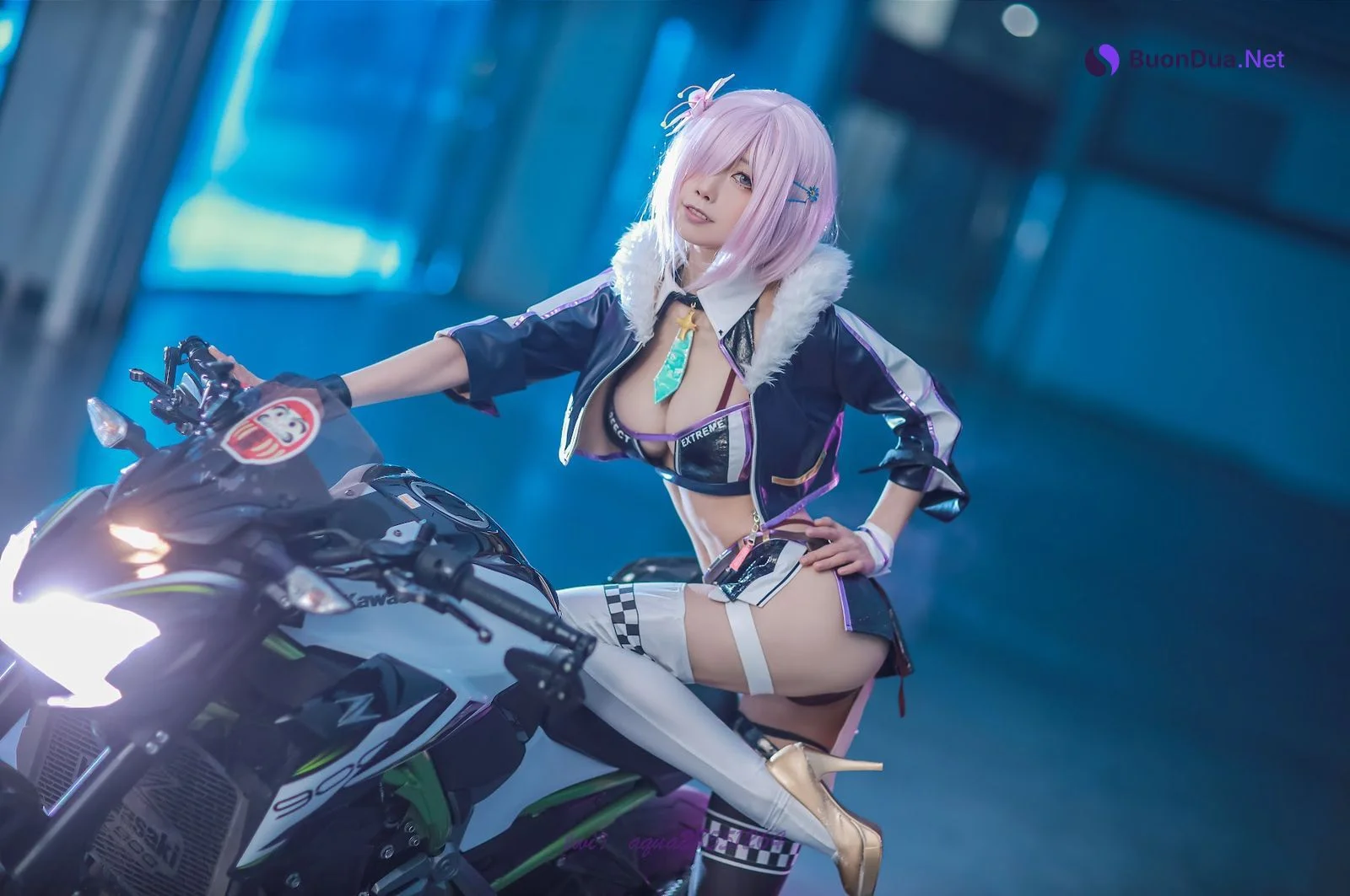 Coser@水淼aqua Vol.104 玛修 同人机车装 - Photo 10