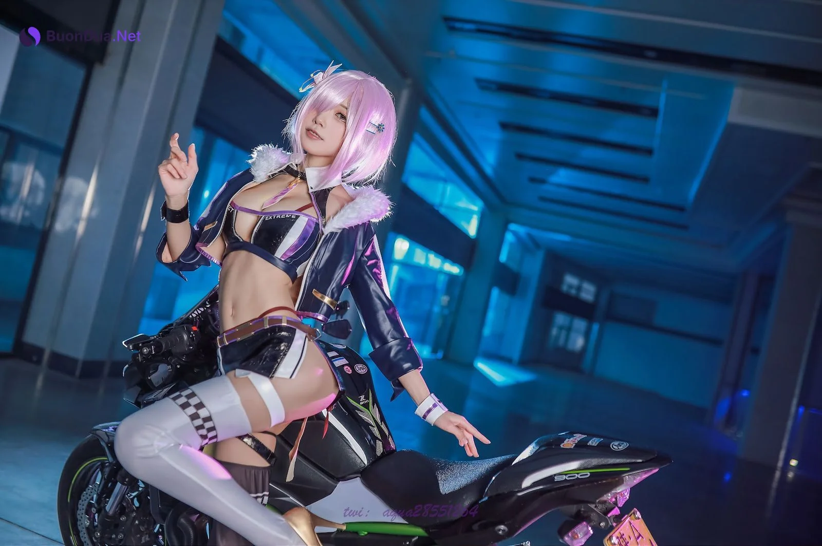Coser@水淼aqua Vol.104 玛修 同人机车装 - Photo 12
