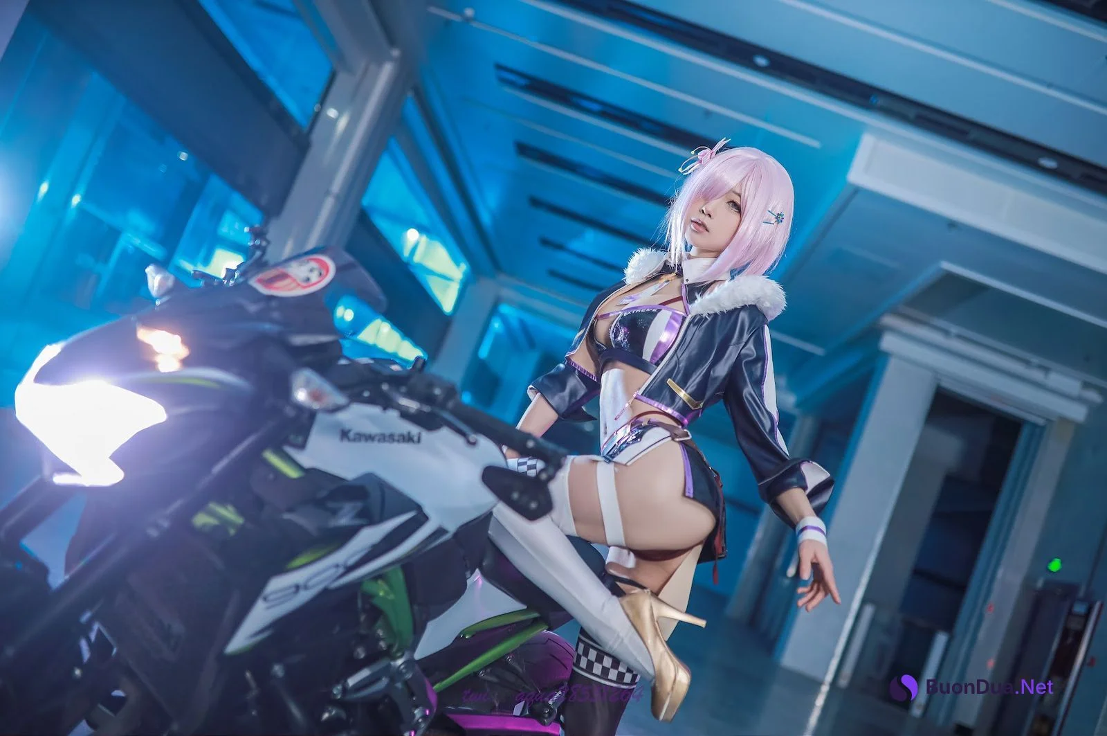 Coser@水淼aqua Vol.104 玛修 同人机车装 - Photo 8