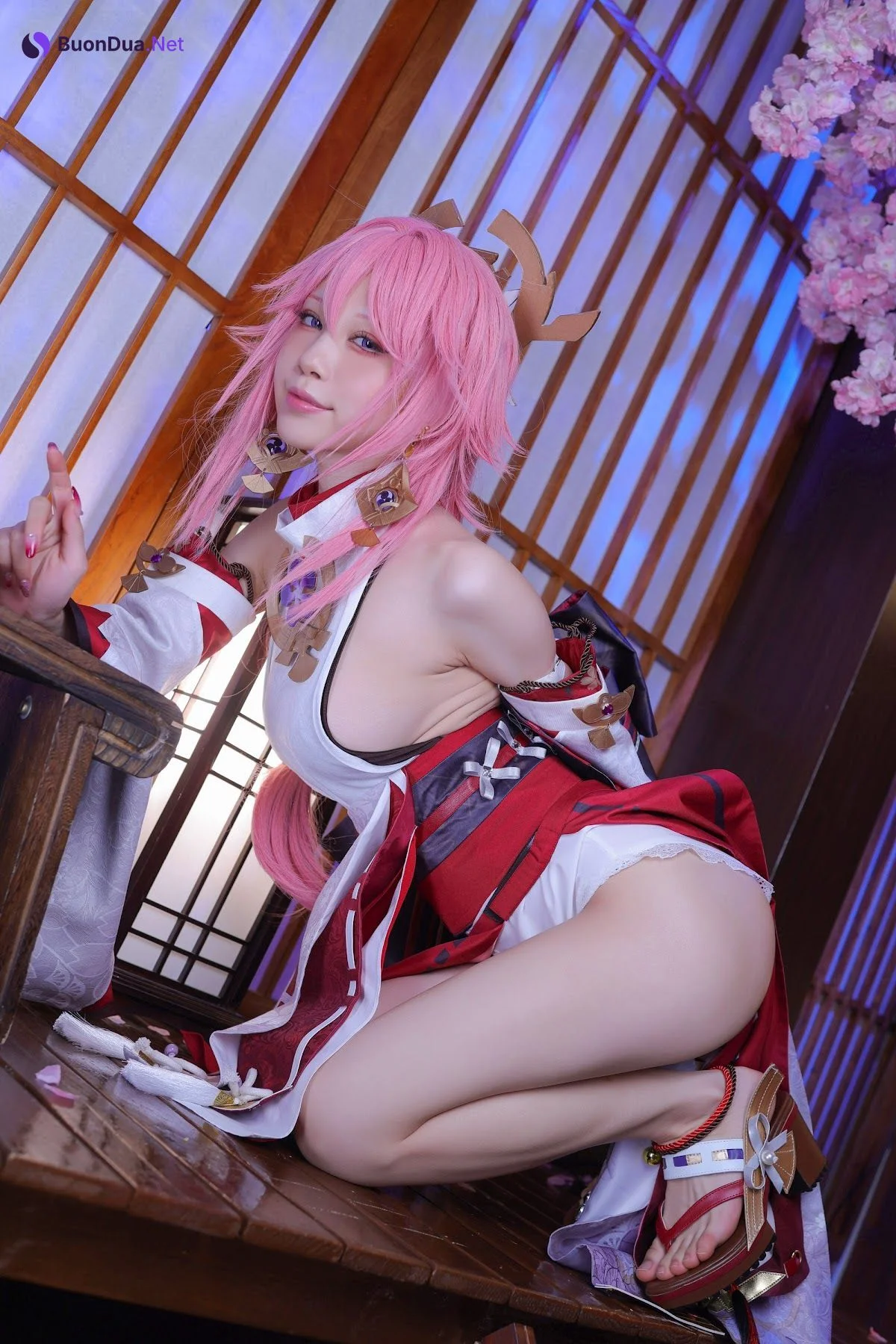 Coser@水淼Aqua Vol.112 八重神子 - 사진 17