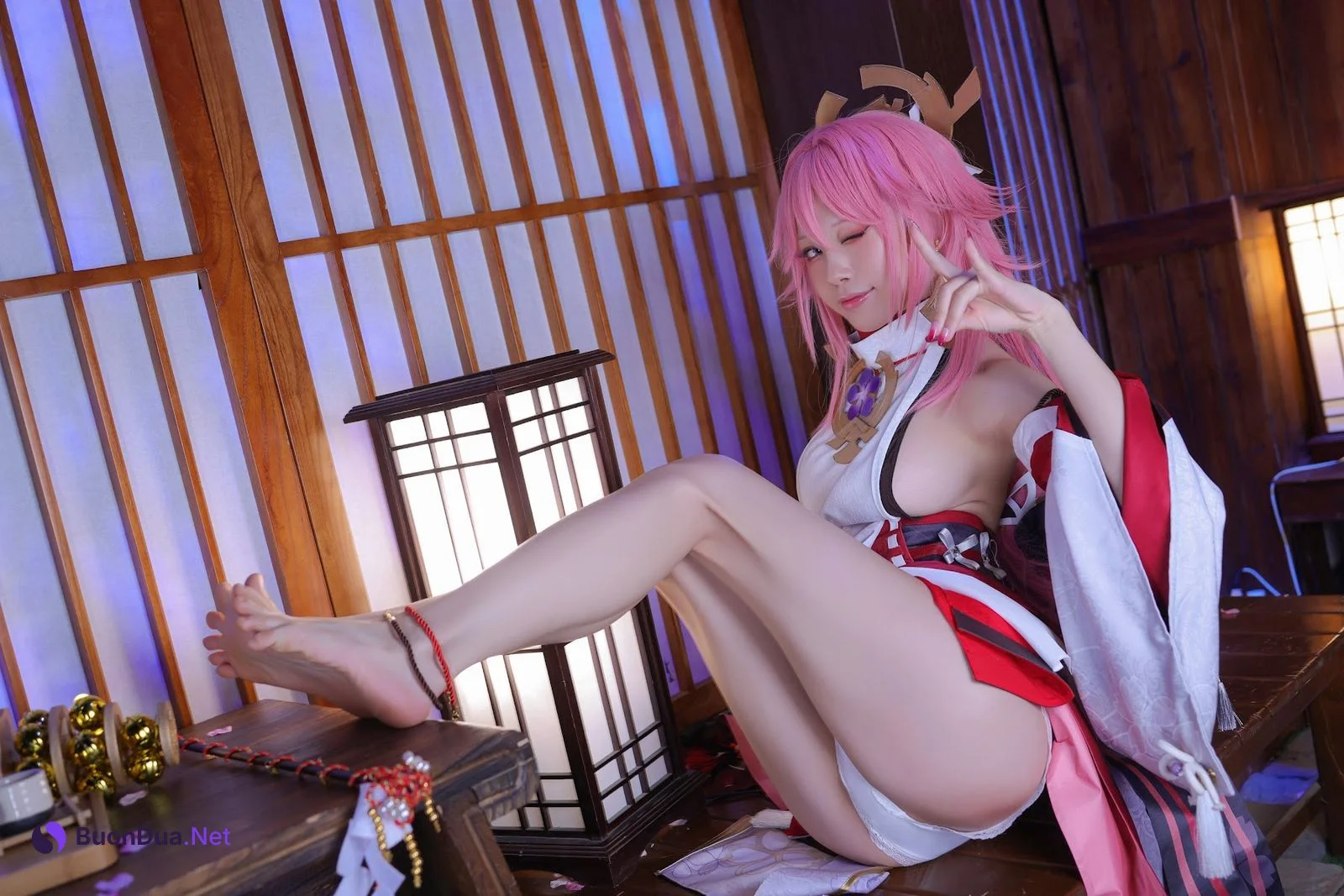 Coser@水淼Aqua Vol.112 八重神子 - 사진 6