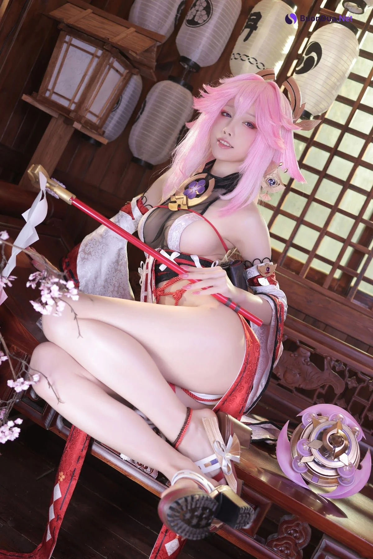 Coser@水淼Aqua Vol.134 新八重神子 - 照片 7