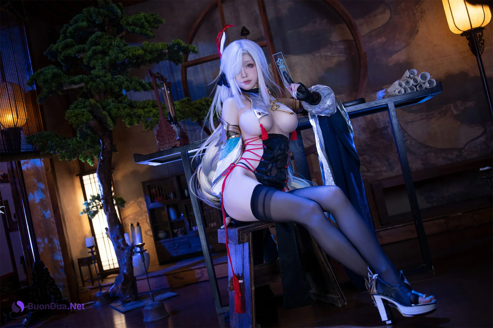 Coser@水淼Aqua Vol.157 申鹤旗袍 - 照片 2