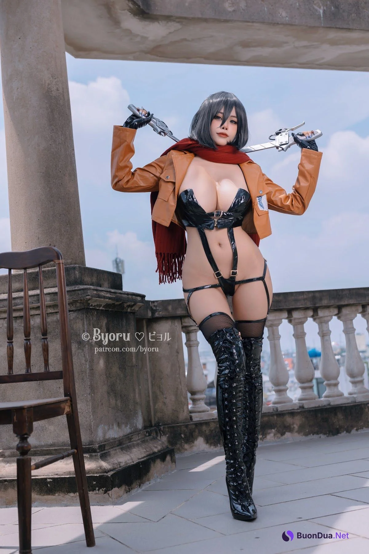 Coser@Byoru – 三笠阿克曼 进击的巨人 - 写真 18