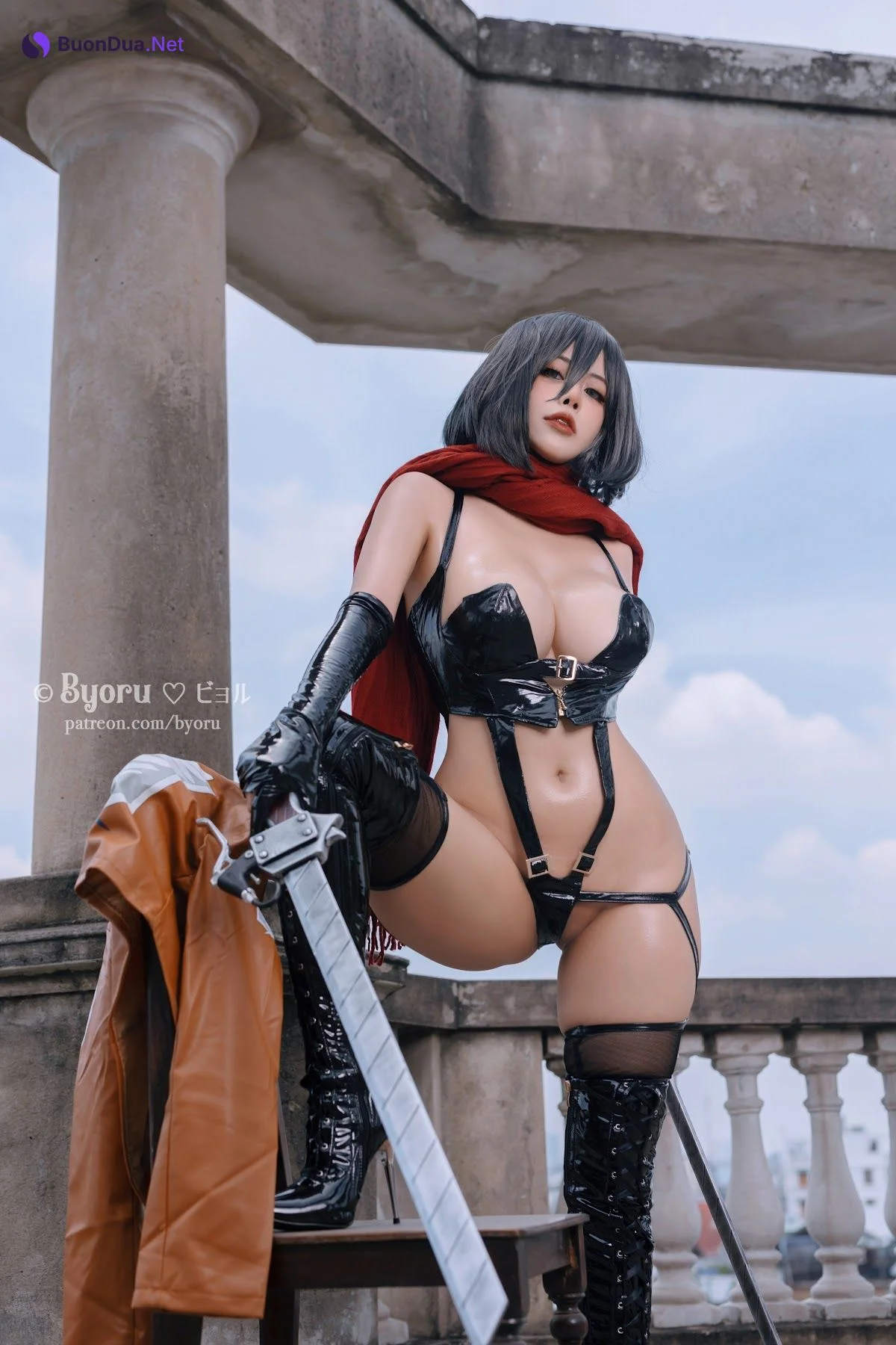 Coser@Byoru – 三笠阿克曼 进击的巨人 - 写真 6