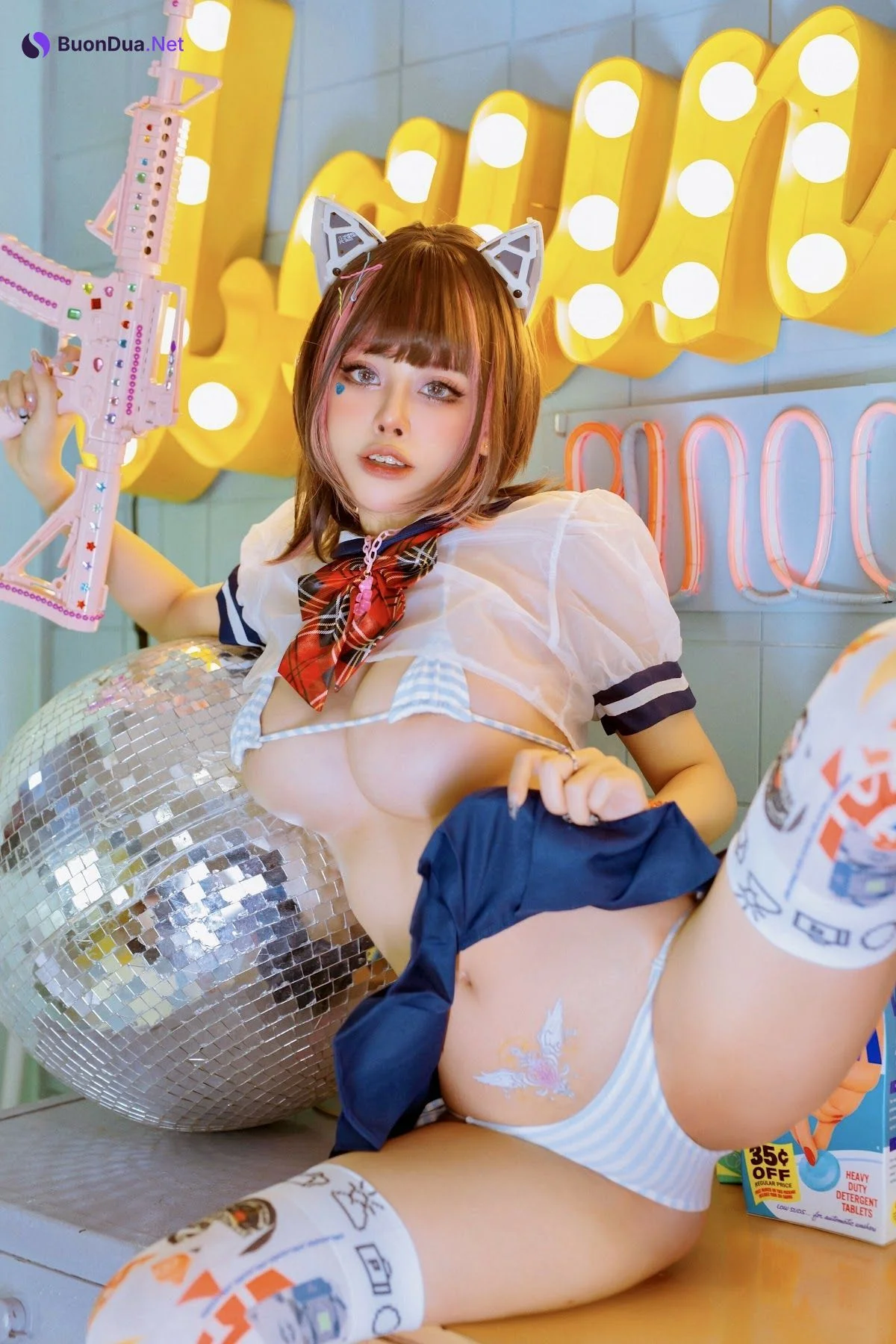 Coser@Byoru – JK Neko - 照片 15