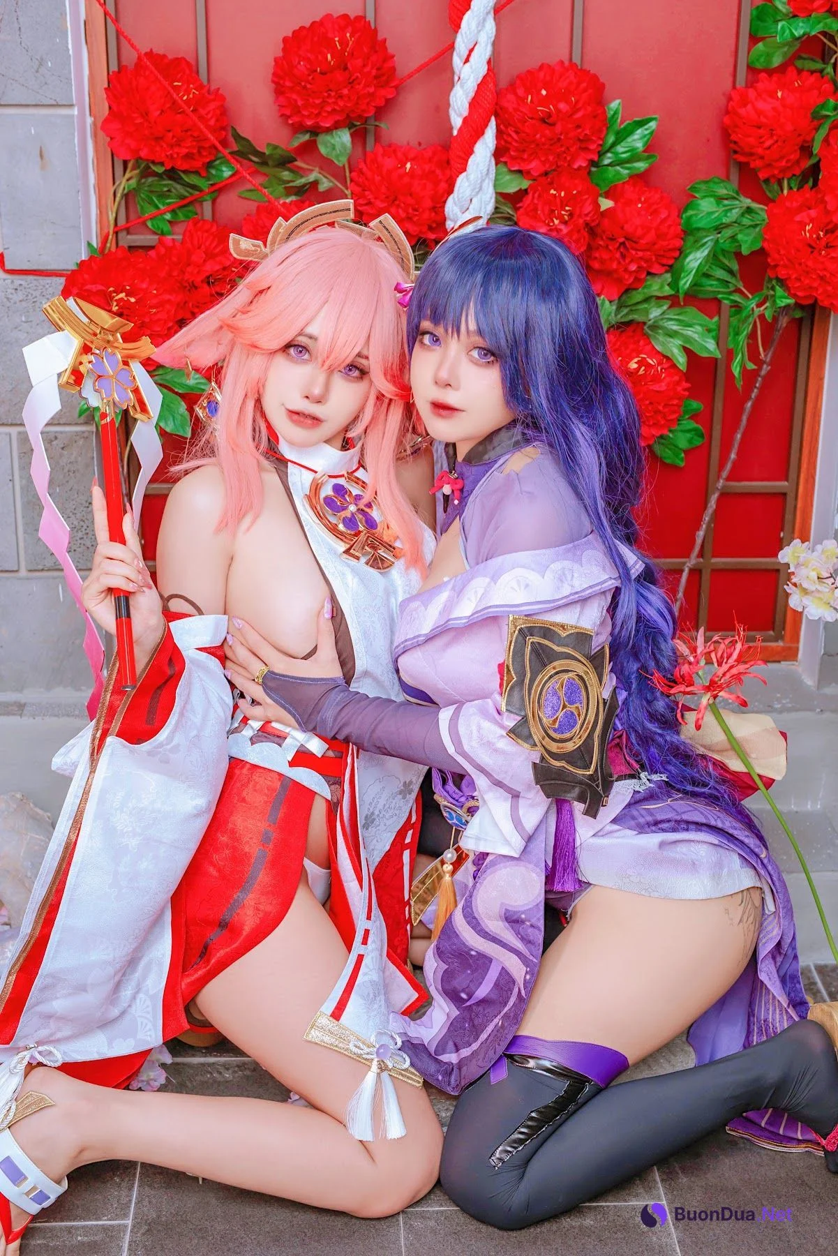 Coser@Byoru – Yae Miko x Raiden Shogun - Photo 11