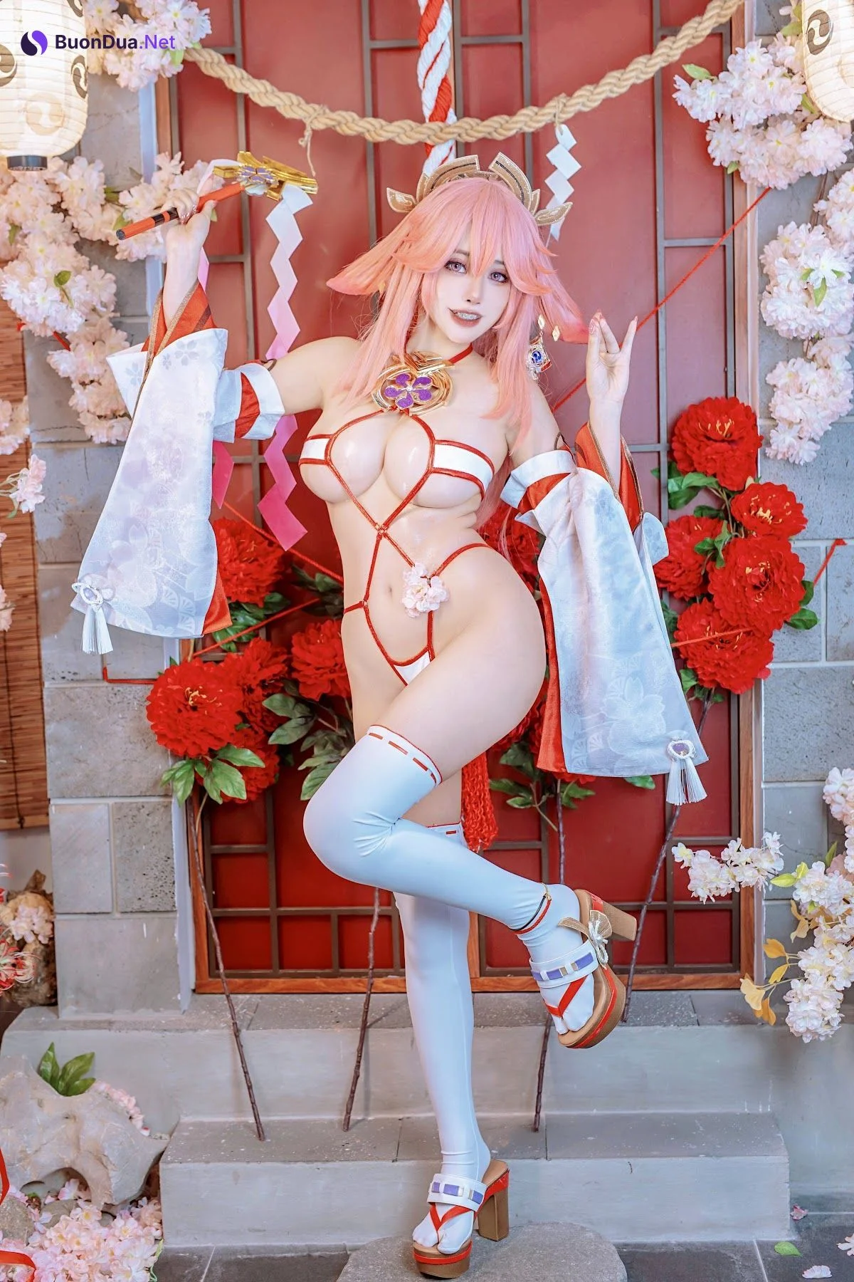 Coser@Byoru – Yae Miko x Raiden Shogun - Photo 15