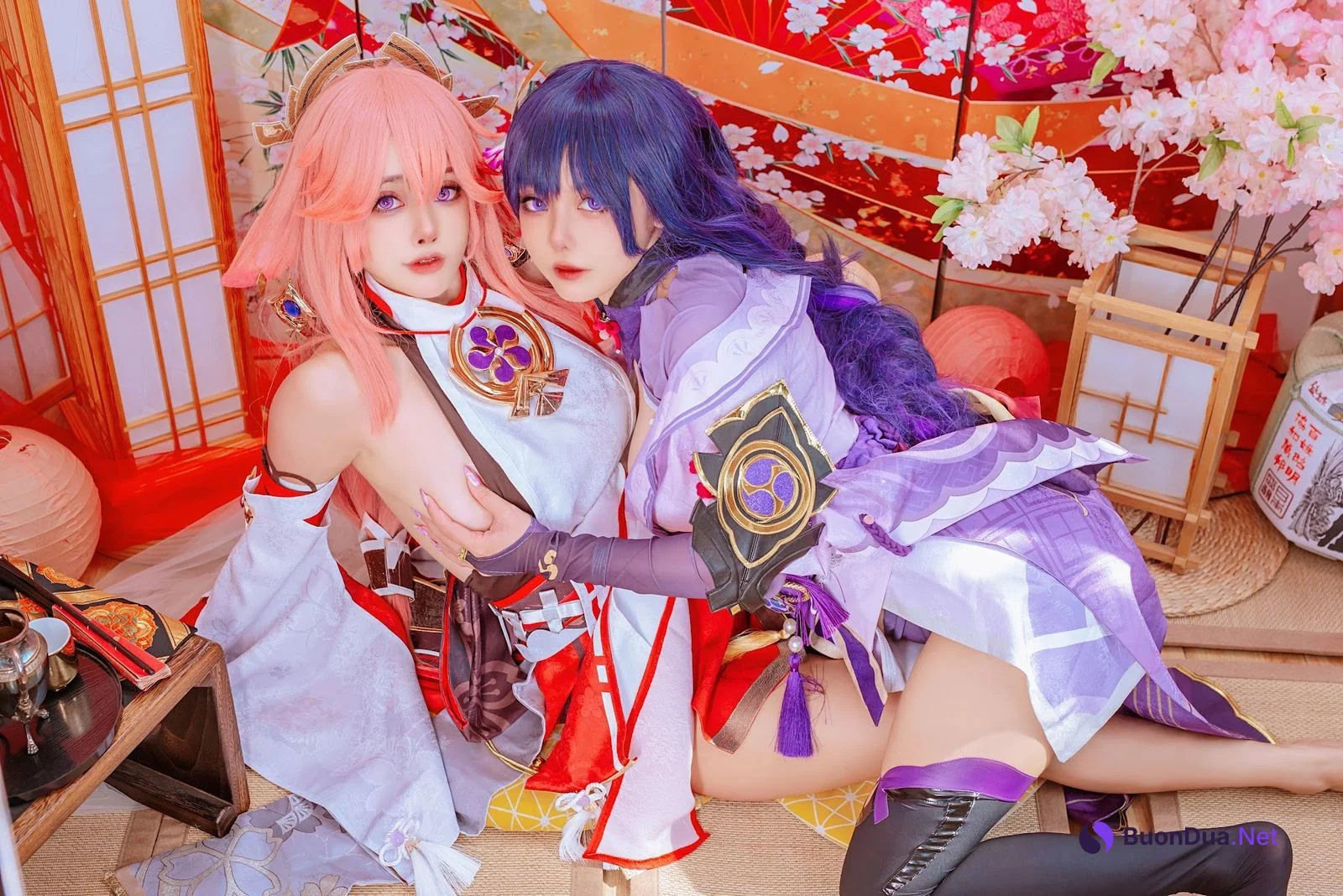 Coser@Byoru – Yae Miko x Raiden Shogun - Photo 3
