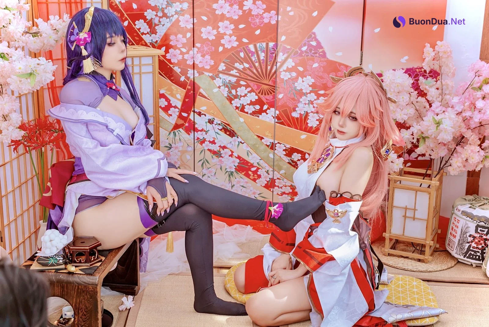 Coser@Byoru – Yae Miko x Raiden Shogun - Photo 8