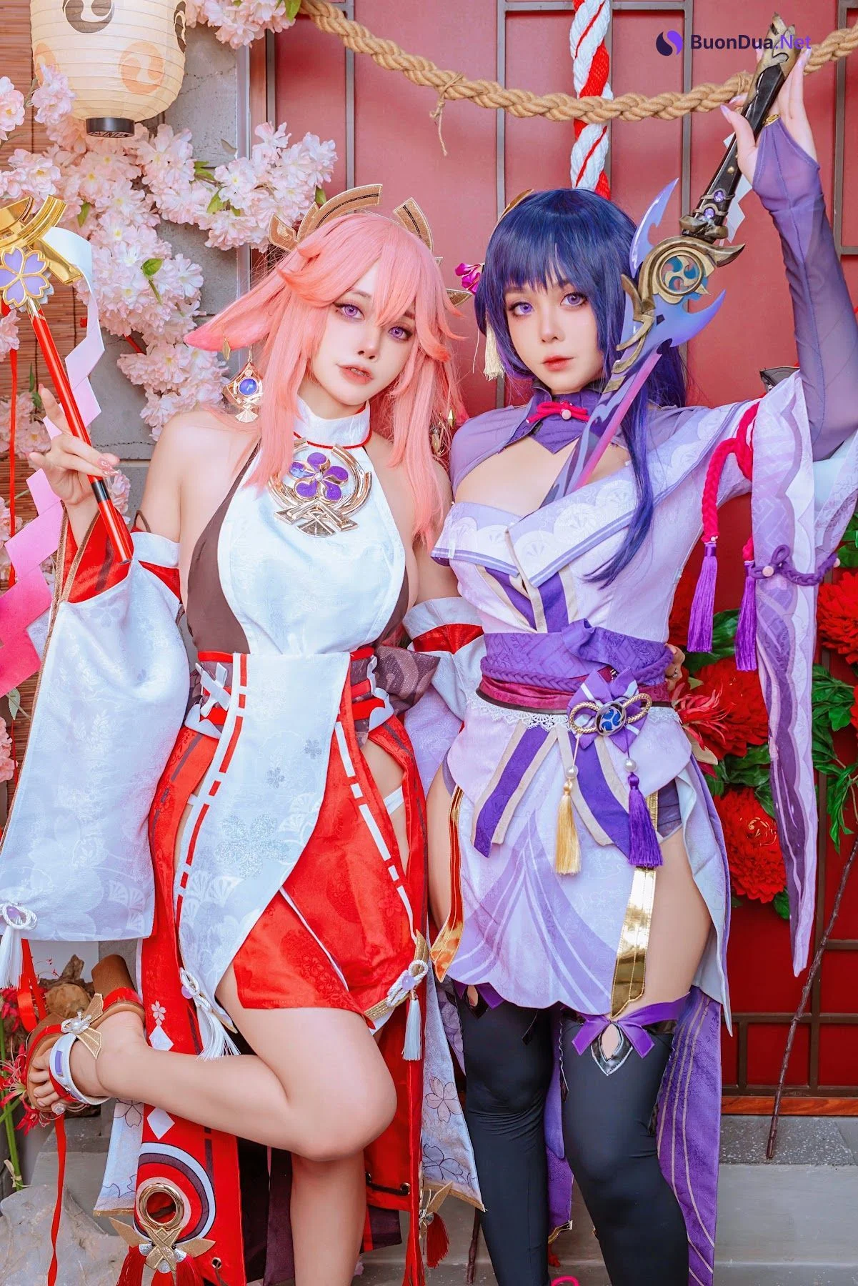 Coser@Byoru – Yae Miko x Raiden Shogun - Photo 9