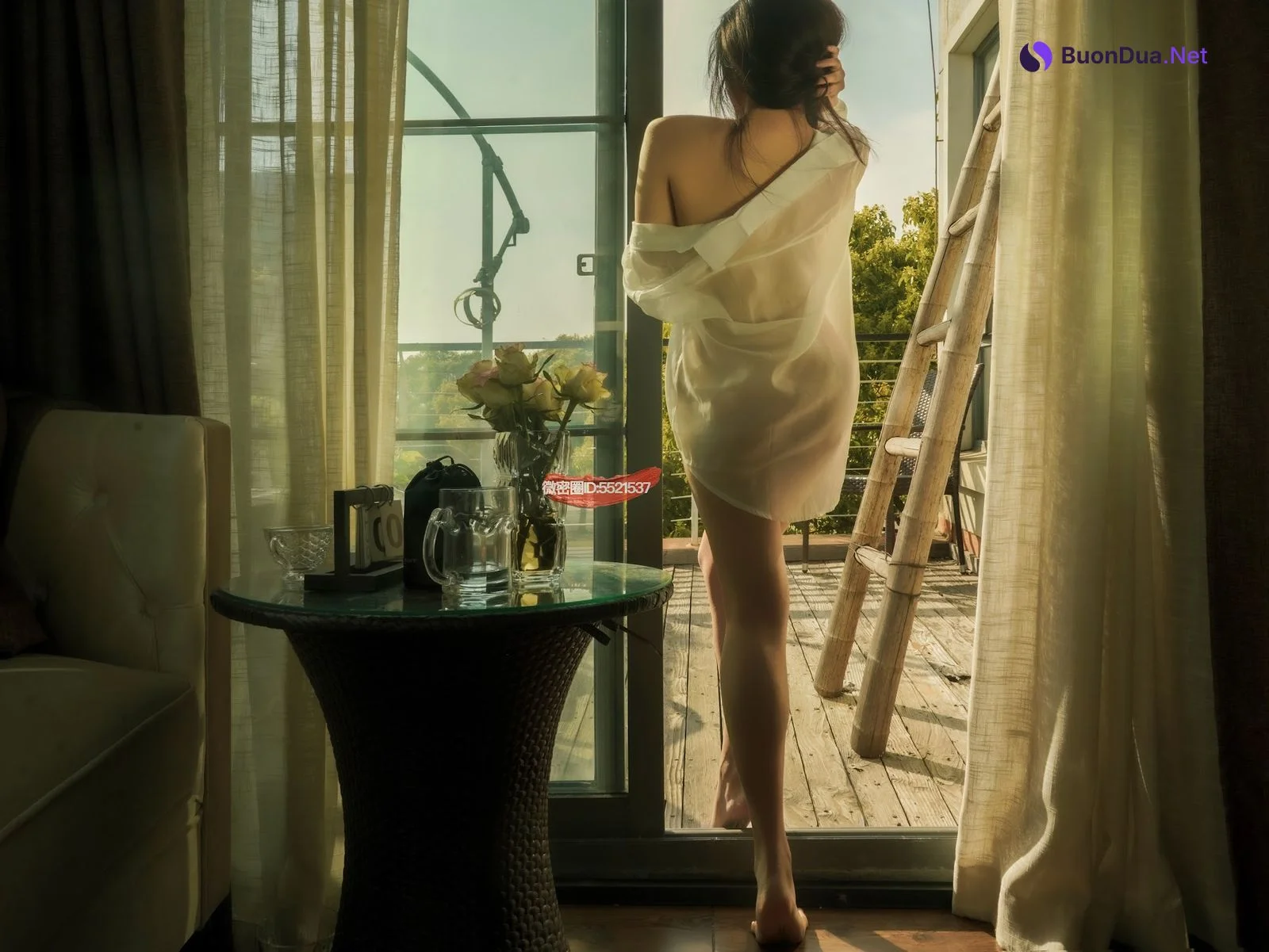 Coser@樱晚gigi – 被抚摸的衬衫 - 사진 12