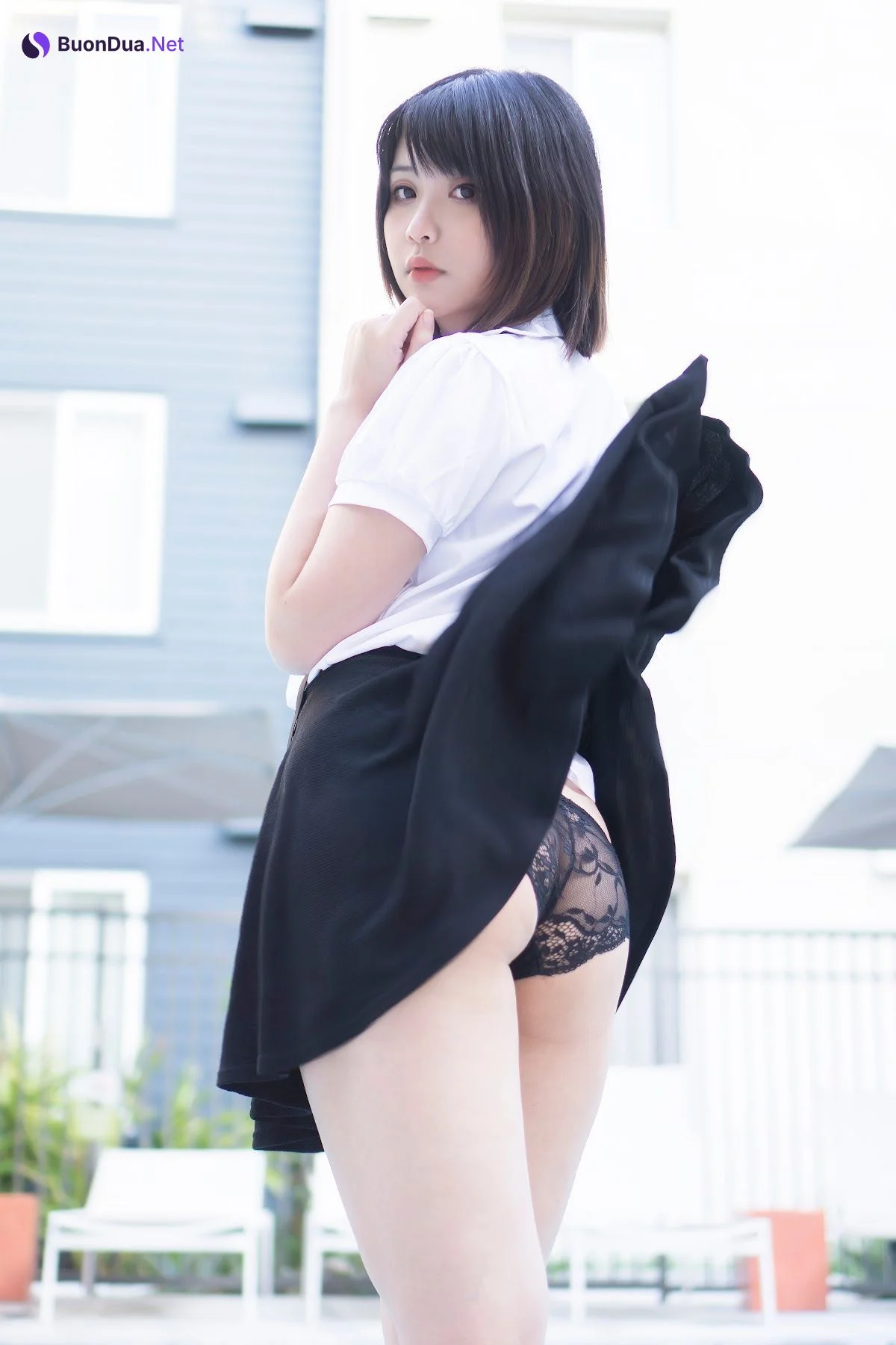 Coser@Hana Bunny – Wet Shirt Casual - Photo 3