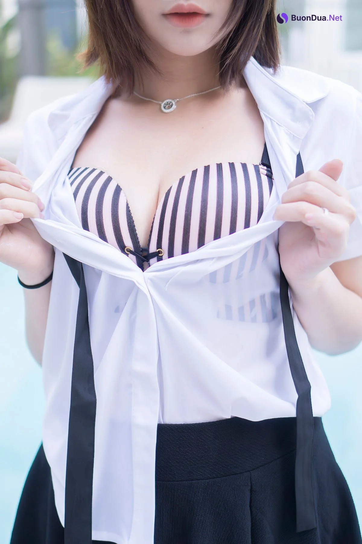 Coser@Hana Bunny – Wet Shirt Casual - Photo 6