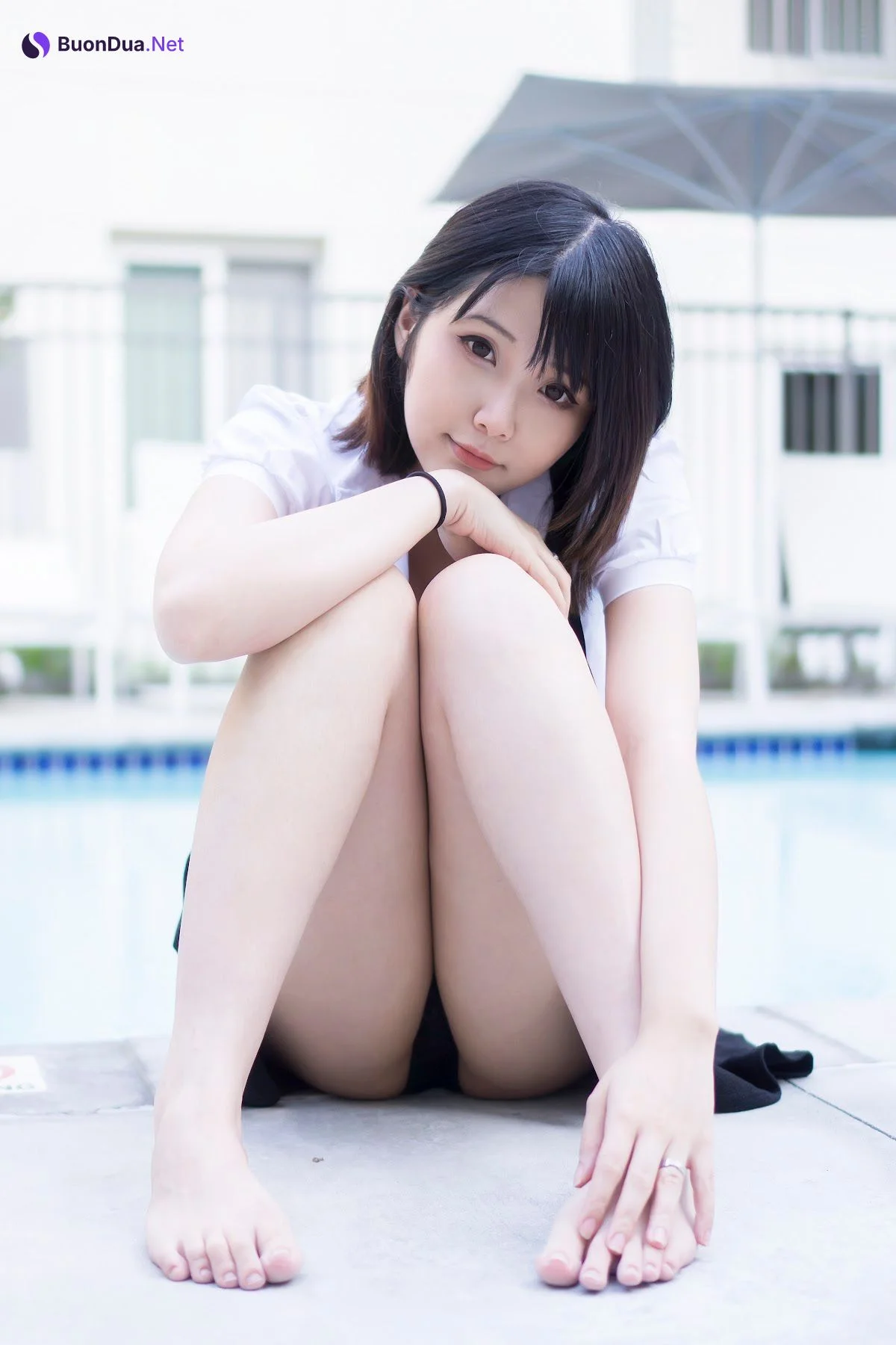 Coser@Hana Bunny – Wet Shirt Casual - Photo 9