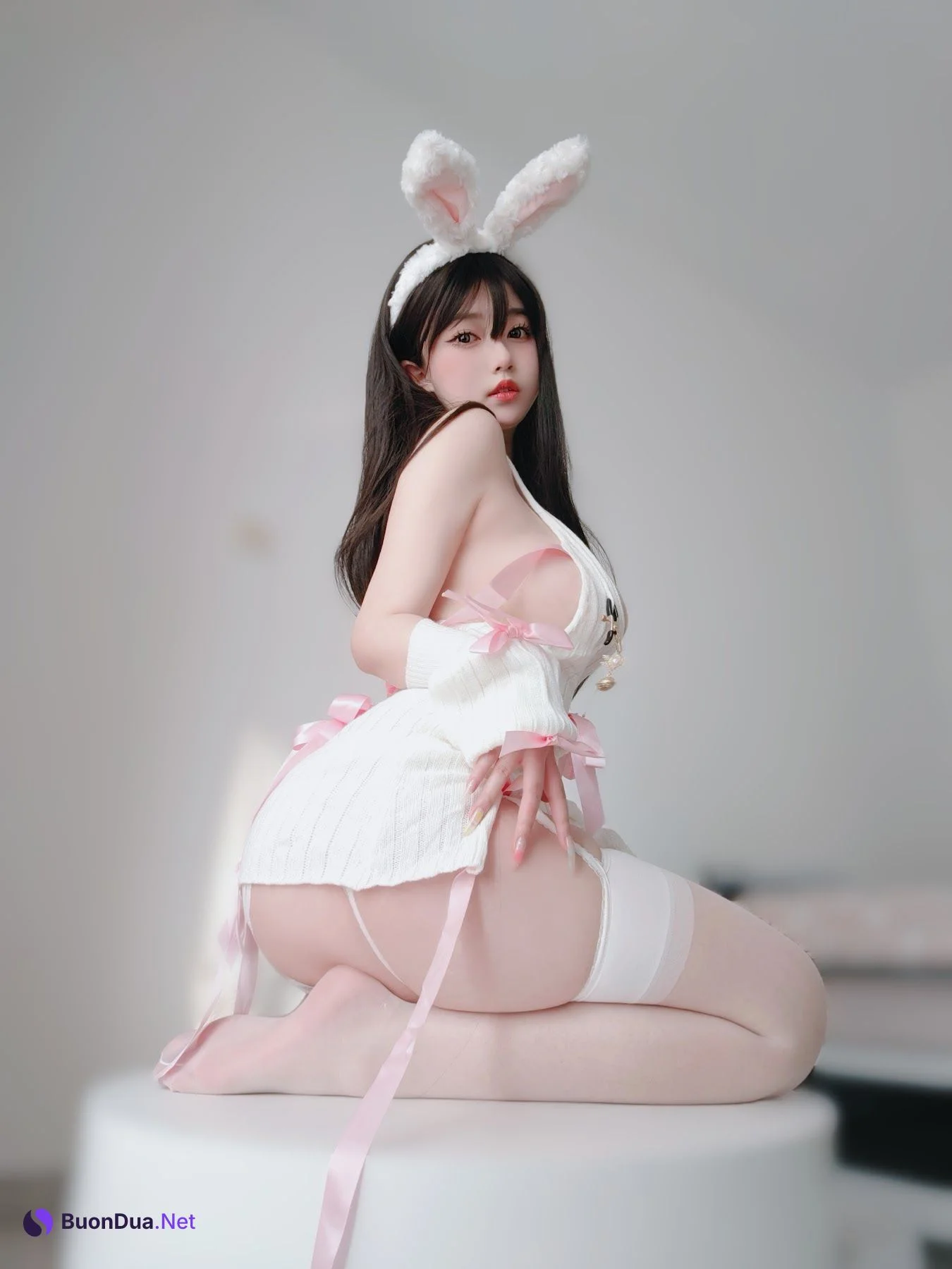 Coser@女主K – 白丝兔女郎 - รูปภาพ 12